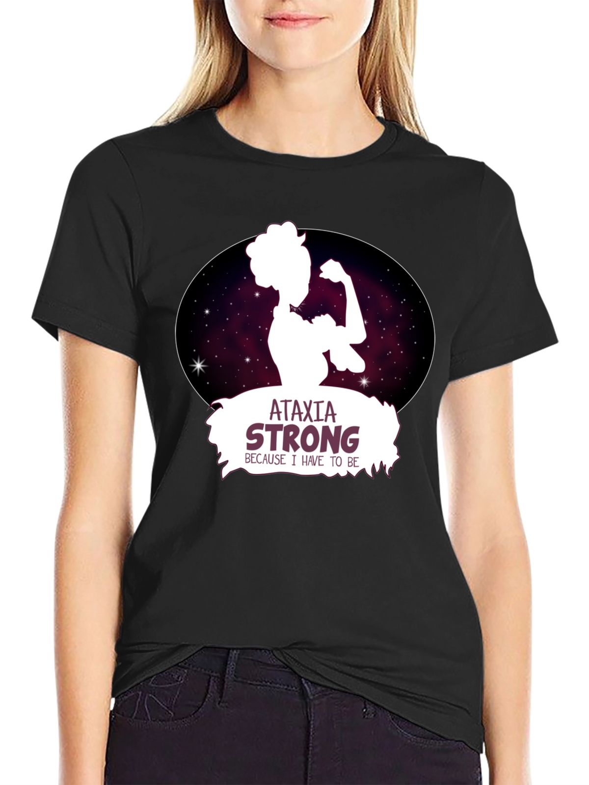 Ataxia Strong Graphic Tee - Black