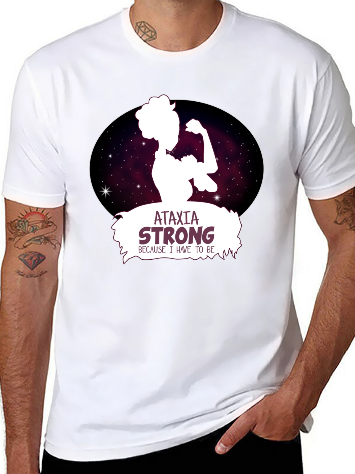 Ataxia Strong Graphic Tee - Black