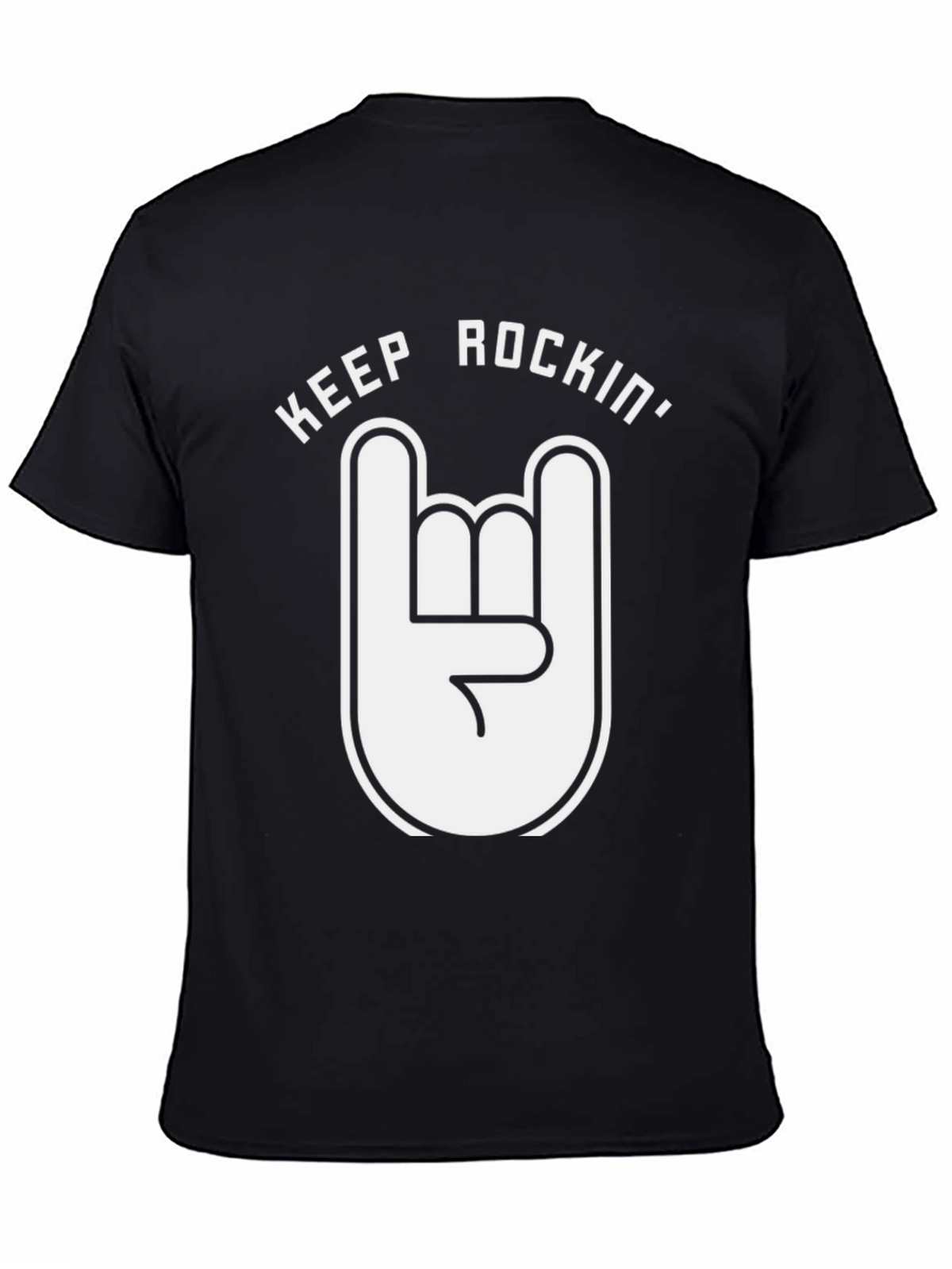 Keep Rockin Graphic Tee - Black