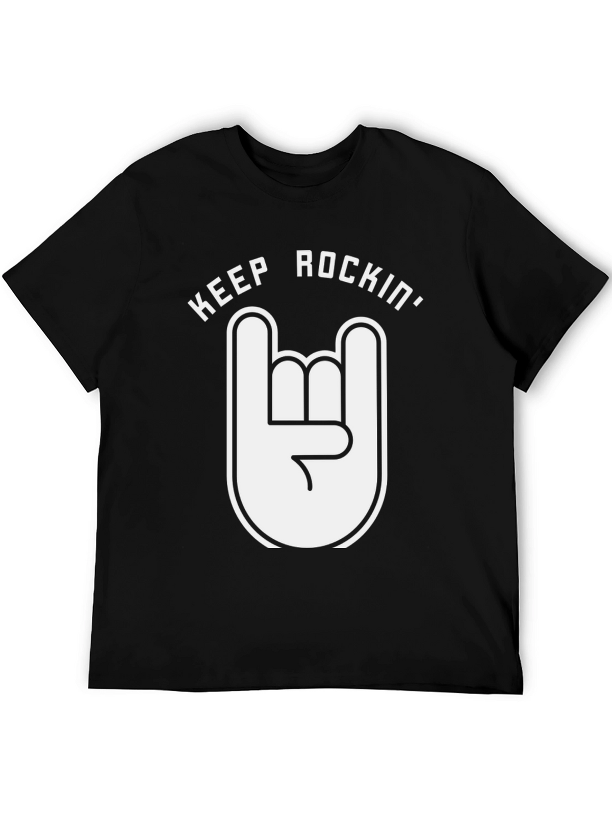 Keep Rockin Graphic Tee - Black