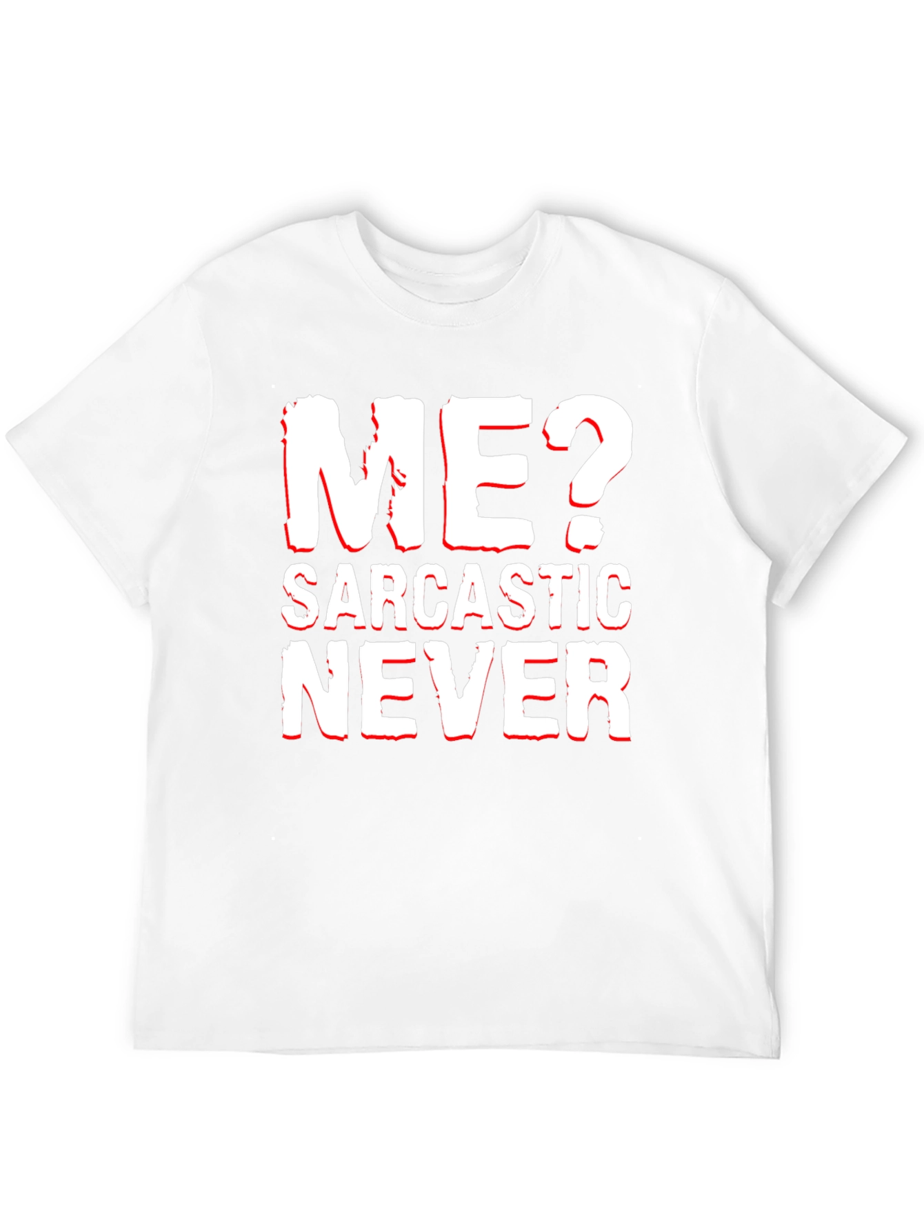 Sarcastic Never T-Shirt - Black