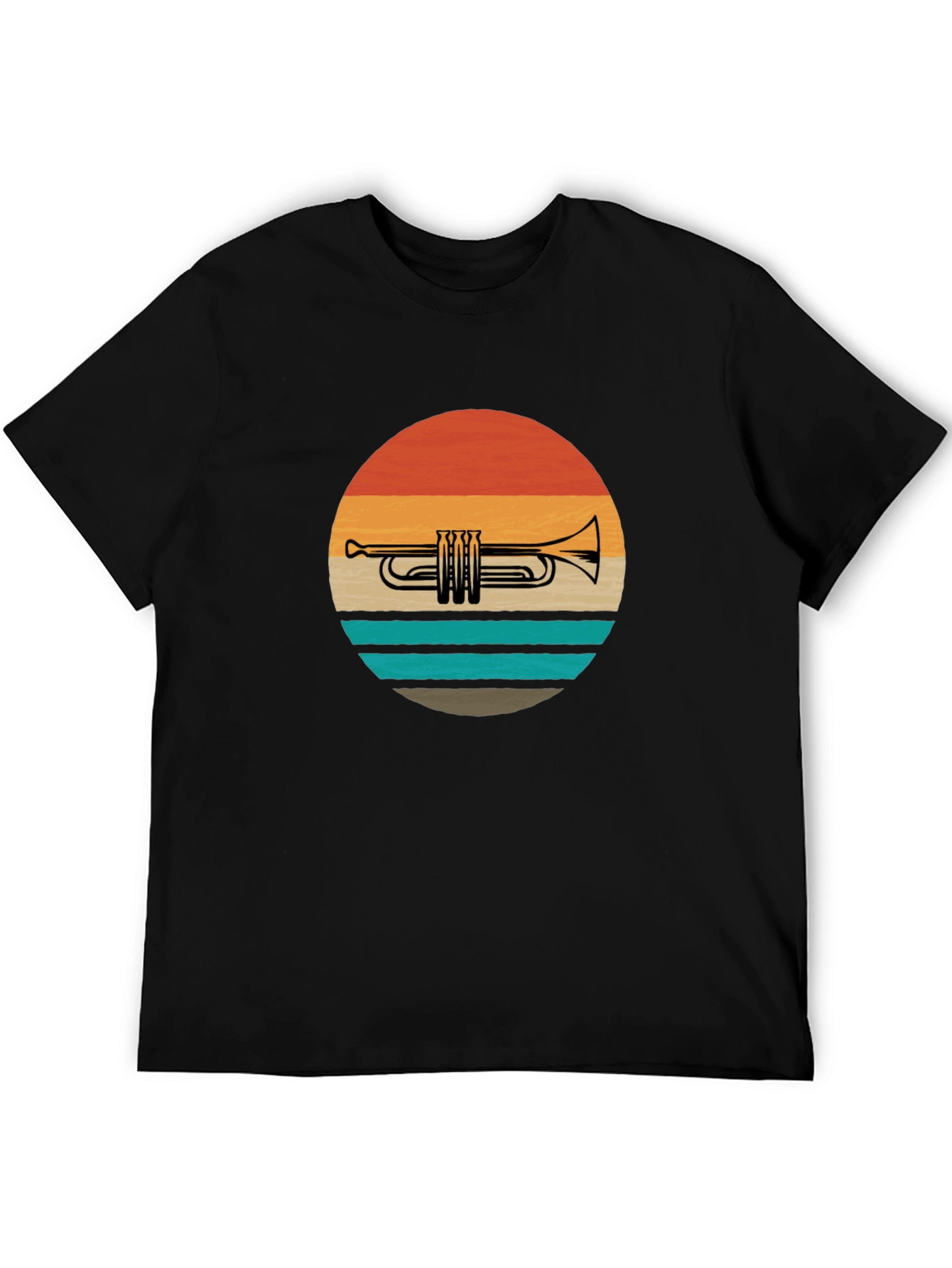 Retro Trumpet Sunset T-Shirt