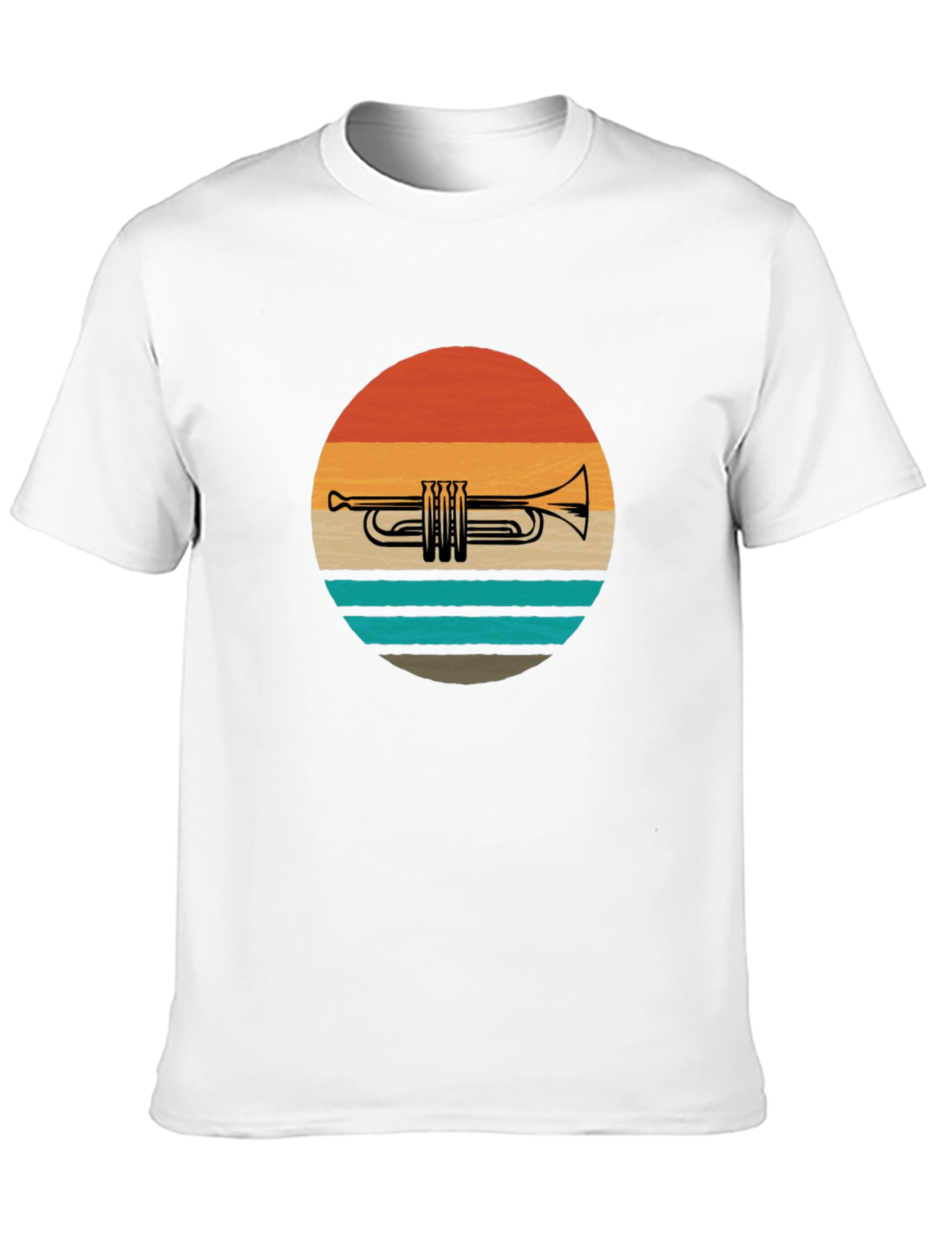 Retro Trumpet Sunset T-Shirt