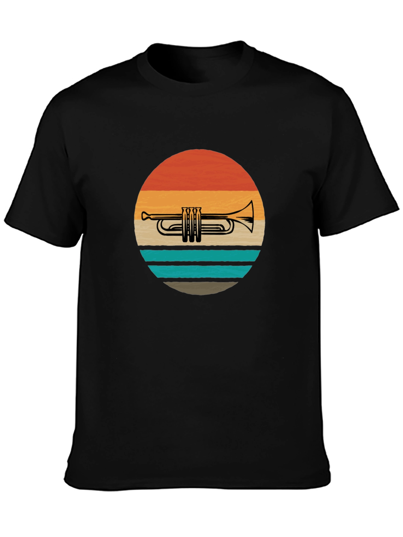Retro Trumpet Sunset T-Shirt
