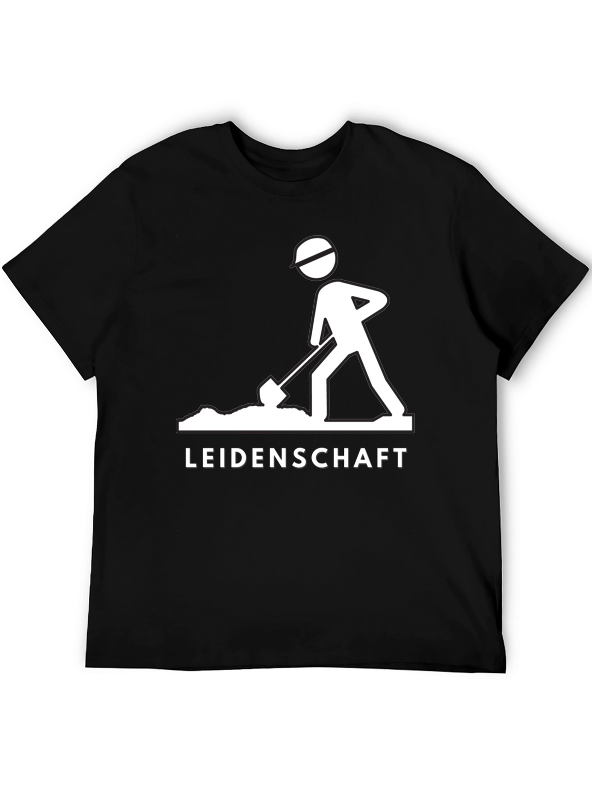 Leidenschaft Graphic Tee - Black Cotton T-Shirt