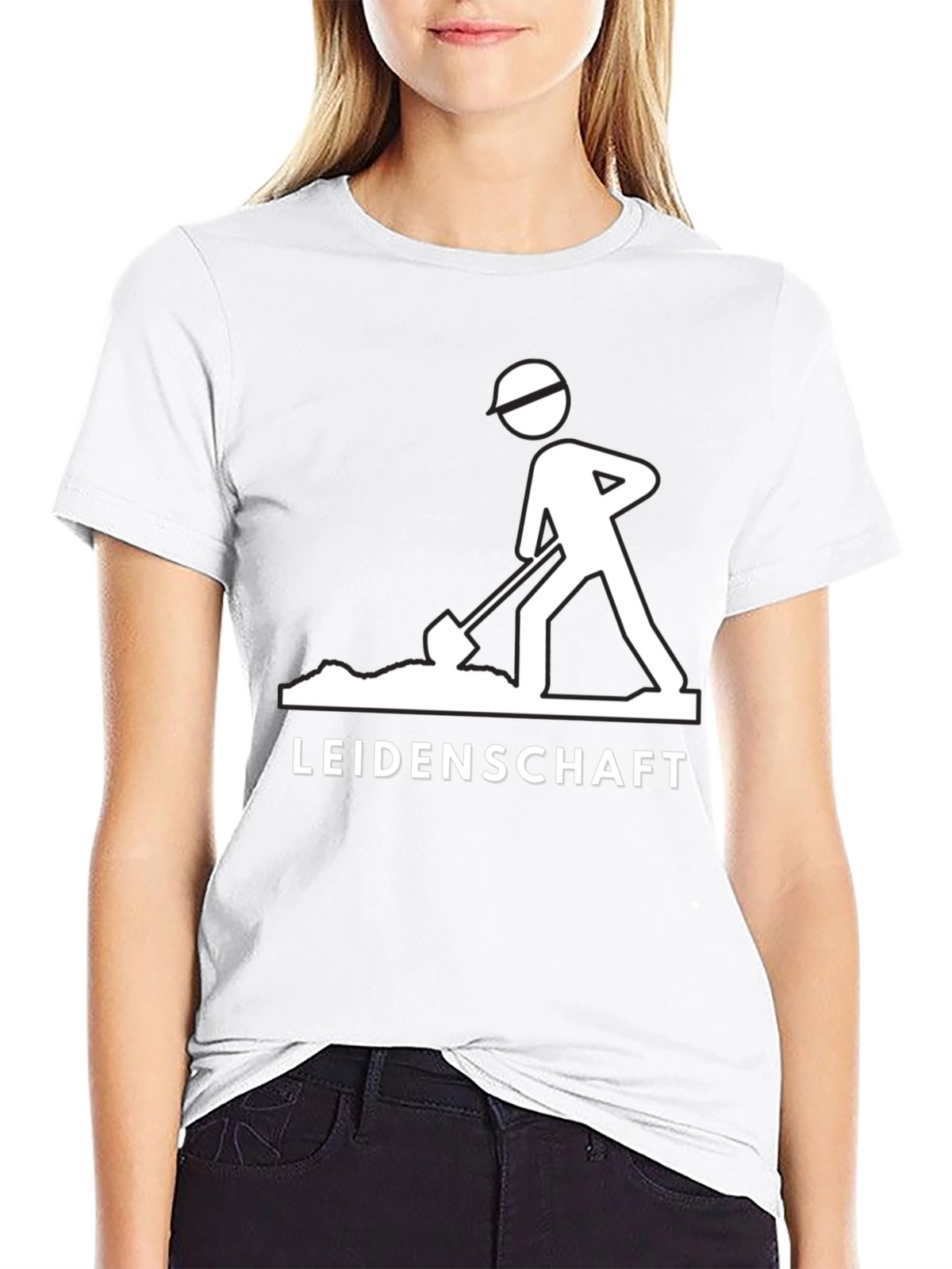 Leidenschaft Graphic Tee - Black Cotton T-Shirt