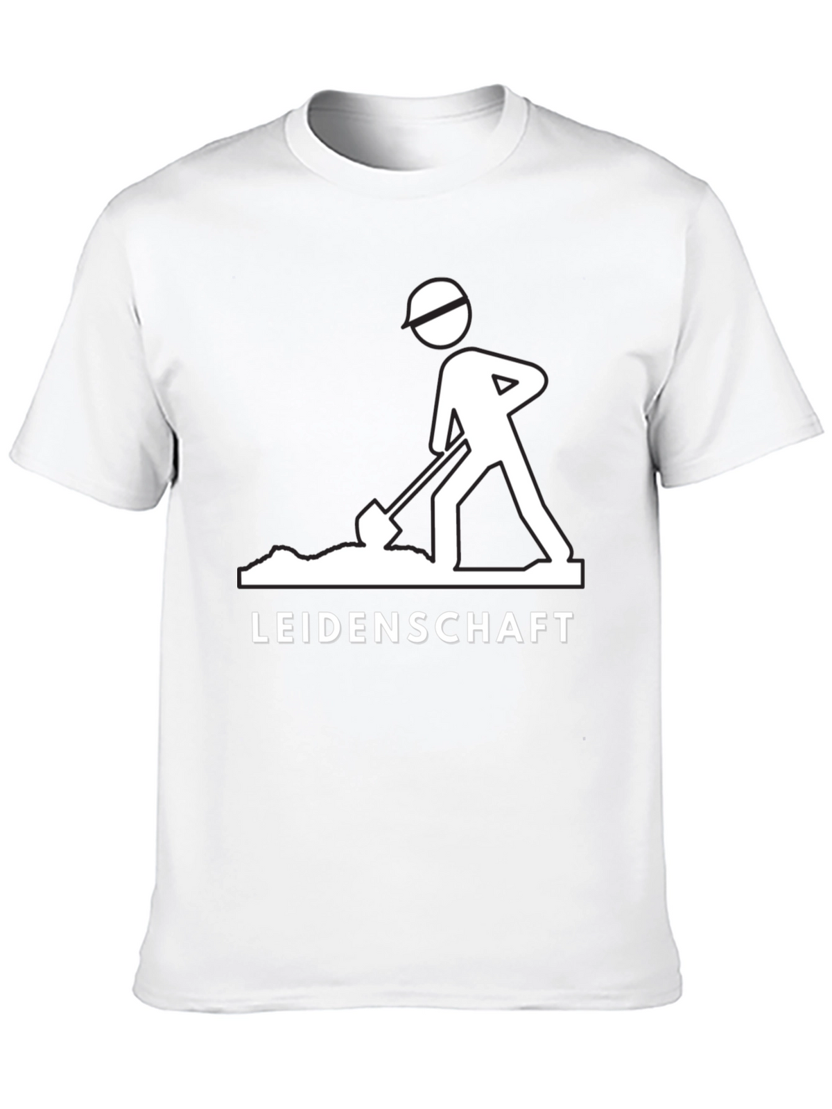 Leidenschaft Graphic Tee - Black Cotton T-Shirt