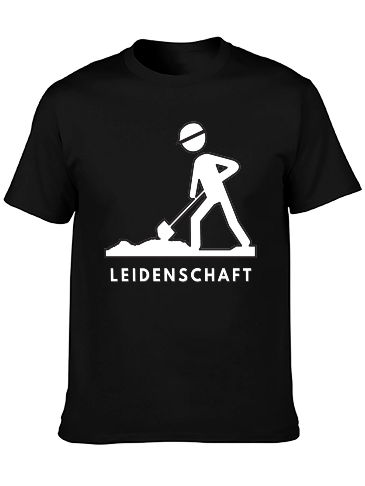 Leidenschaft Graphic Tee - Black Cotton T-Shirt