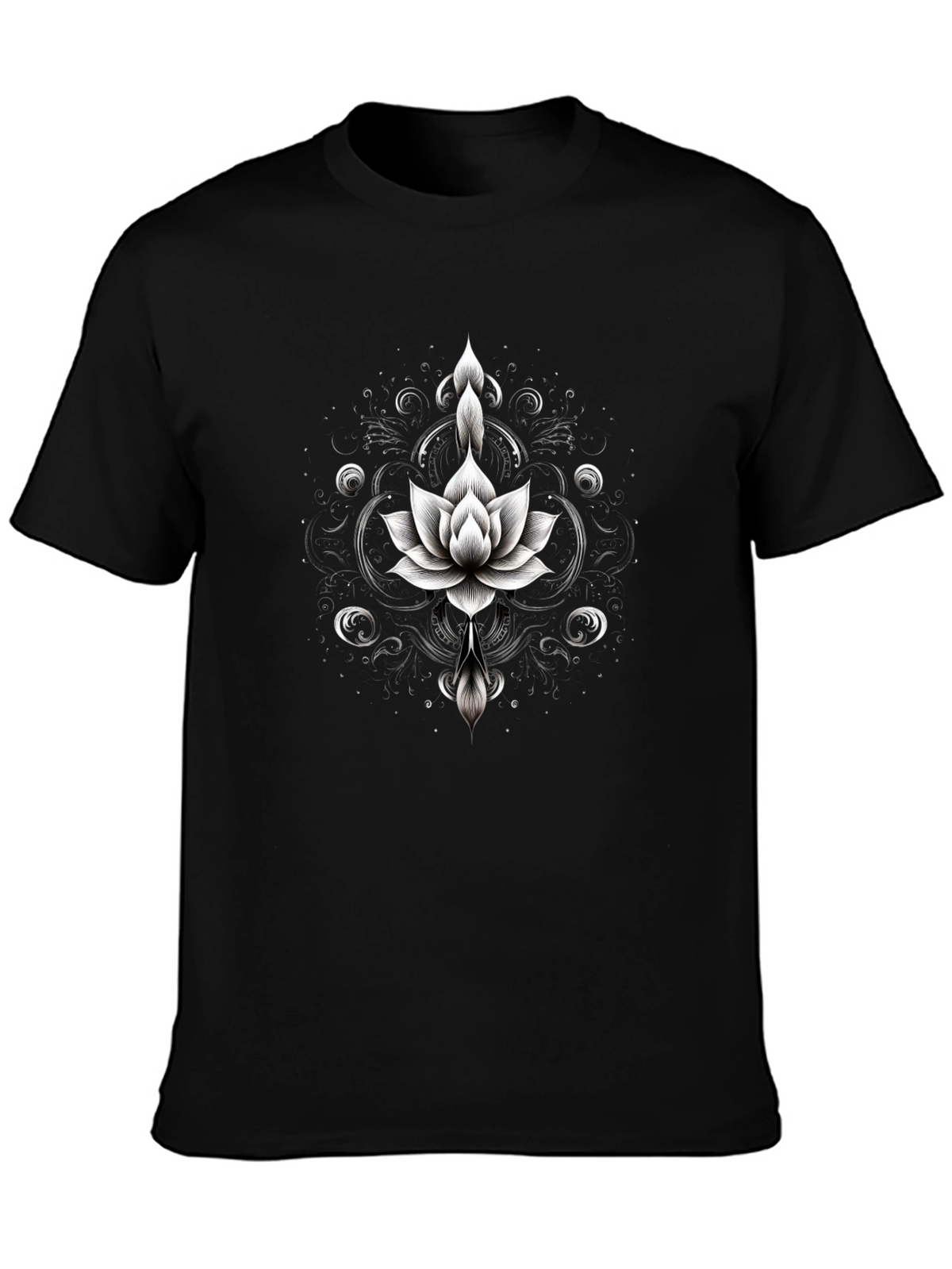 Black Lotus Graphic Tee - Modern Streetwear