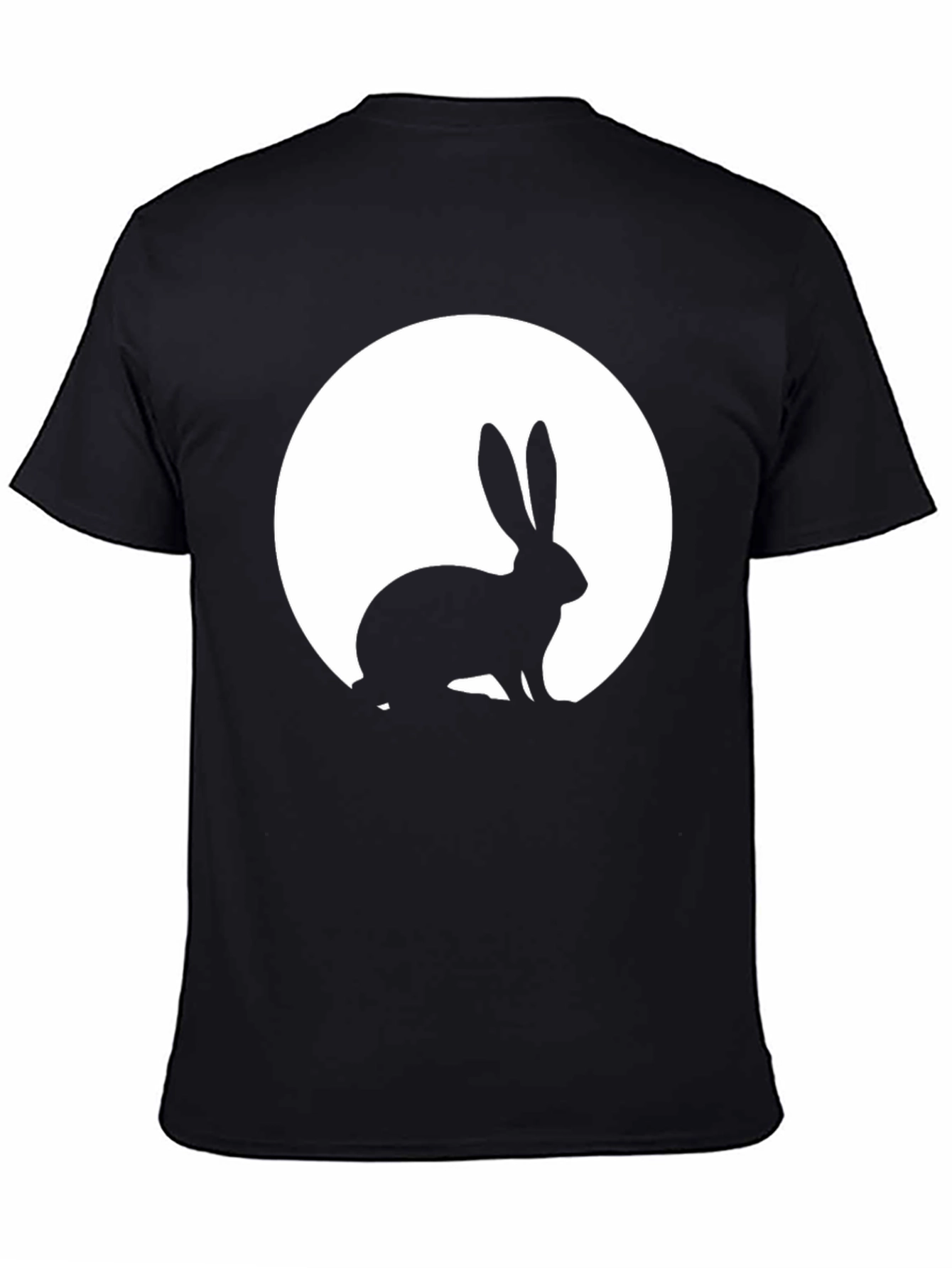 Rabbit Moon Graphic Tee - Black