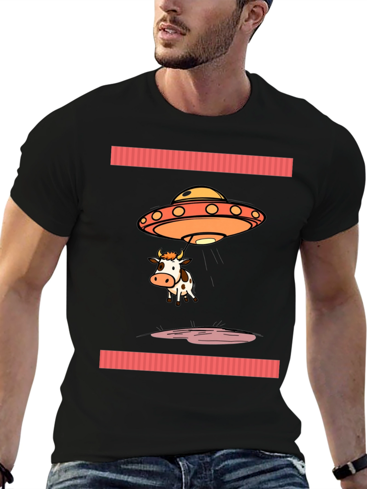 Alien Cow Abduction T-Shirt