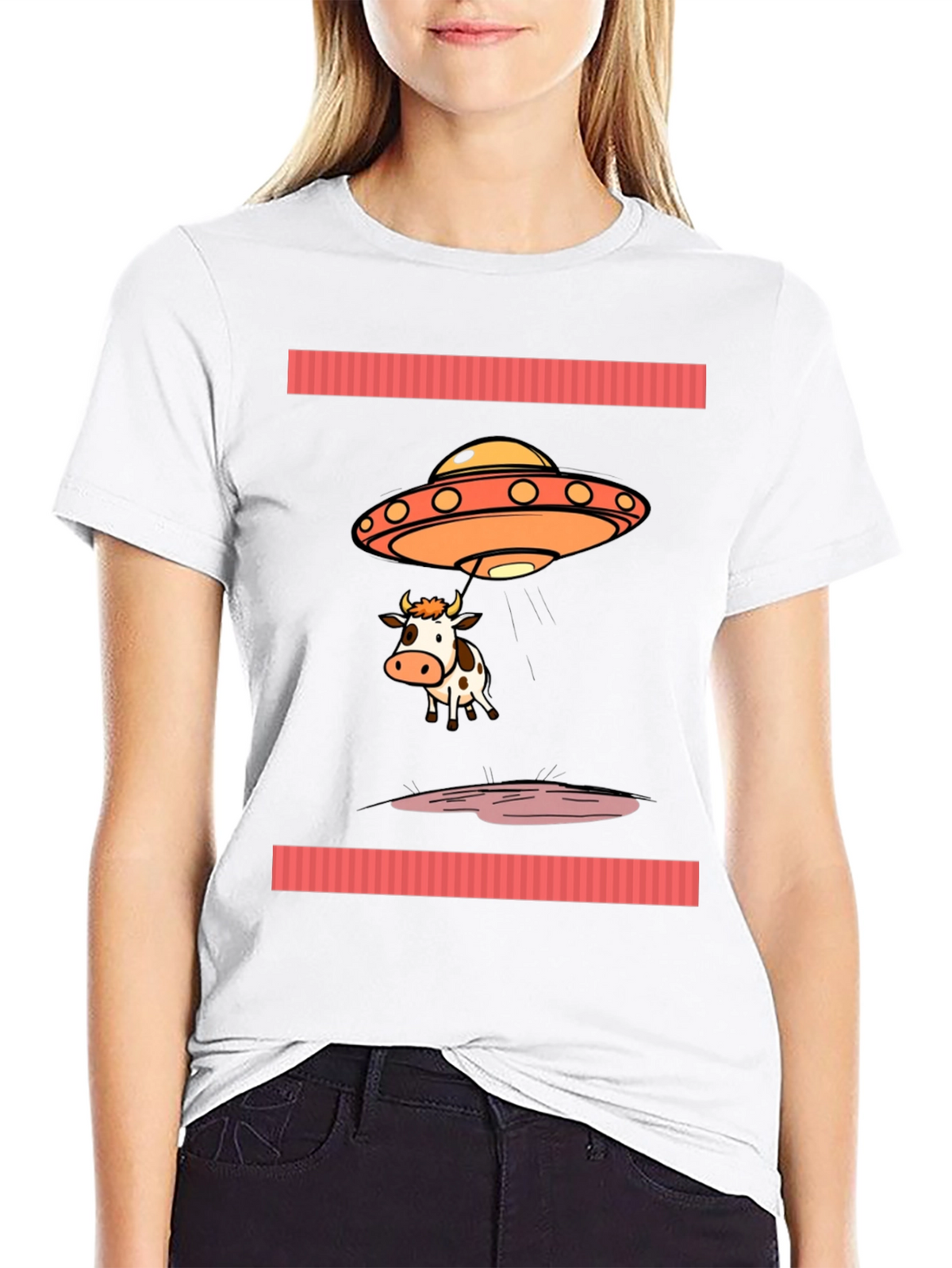 Alien Cow Abduction T-Shirt