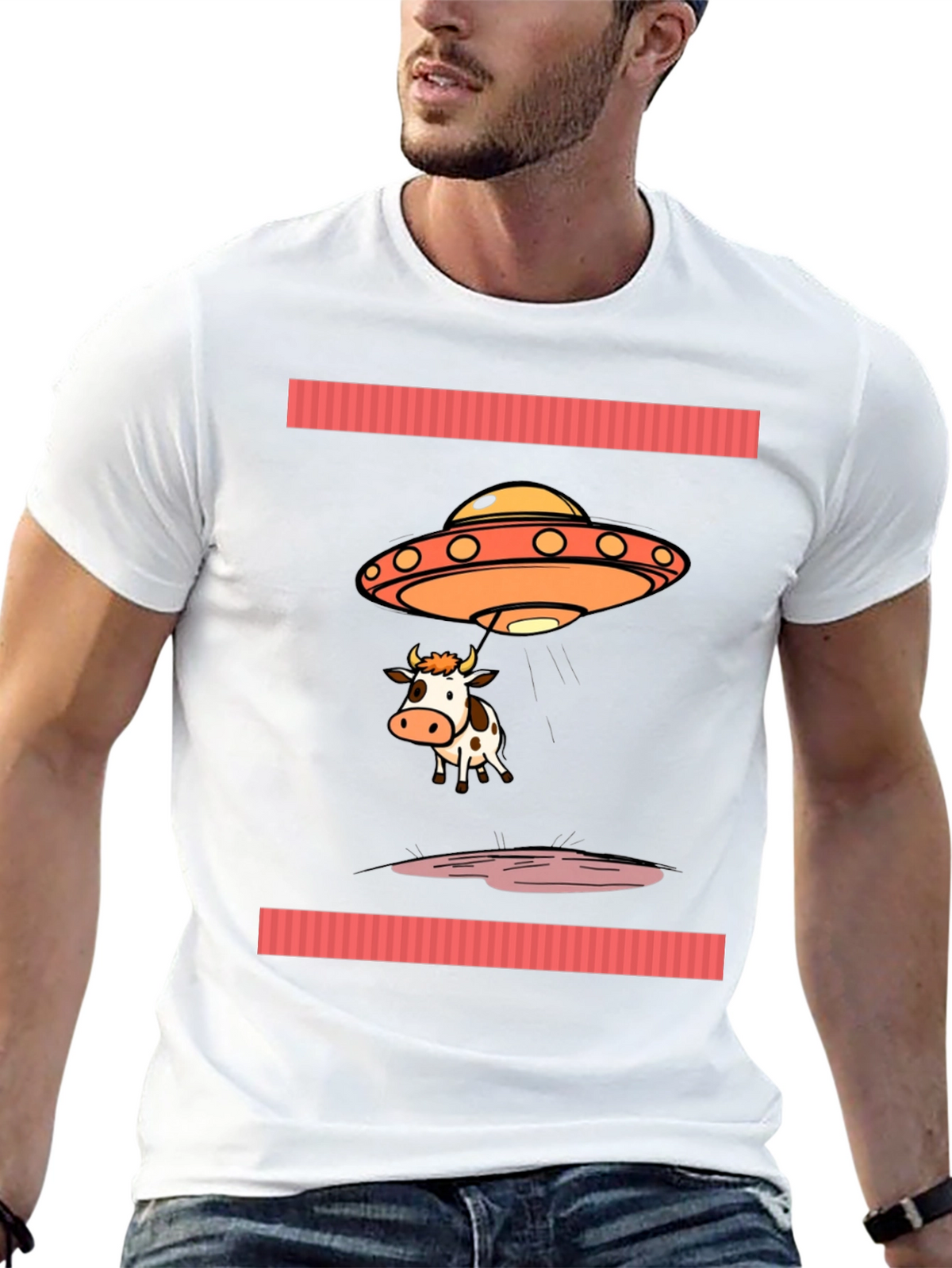 Alien Cow Abduction T-Shirt
