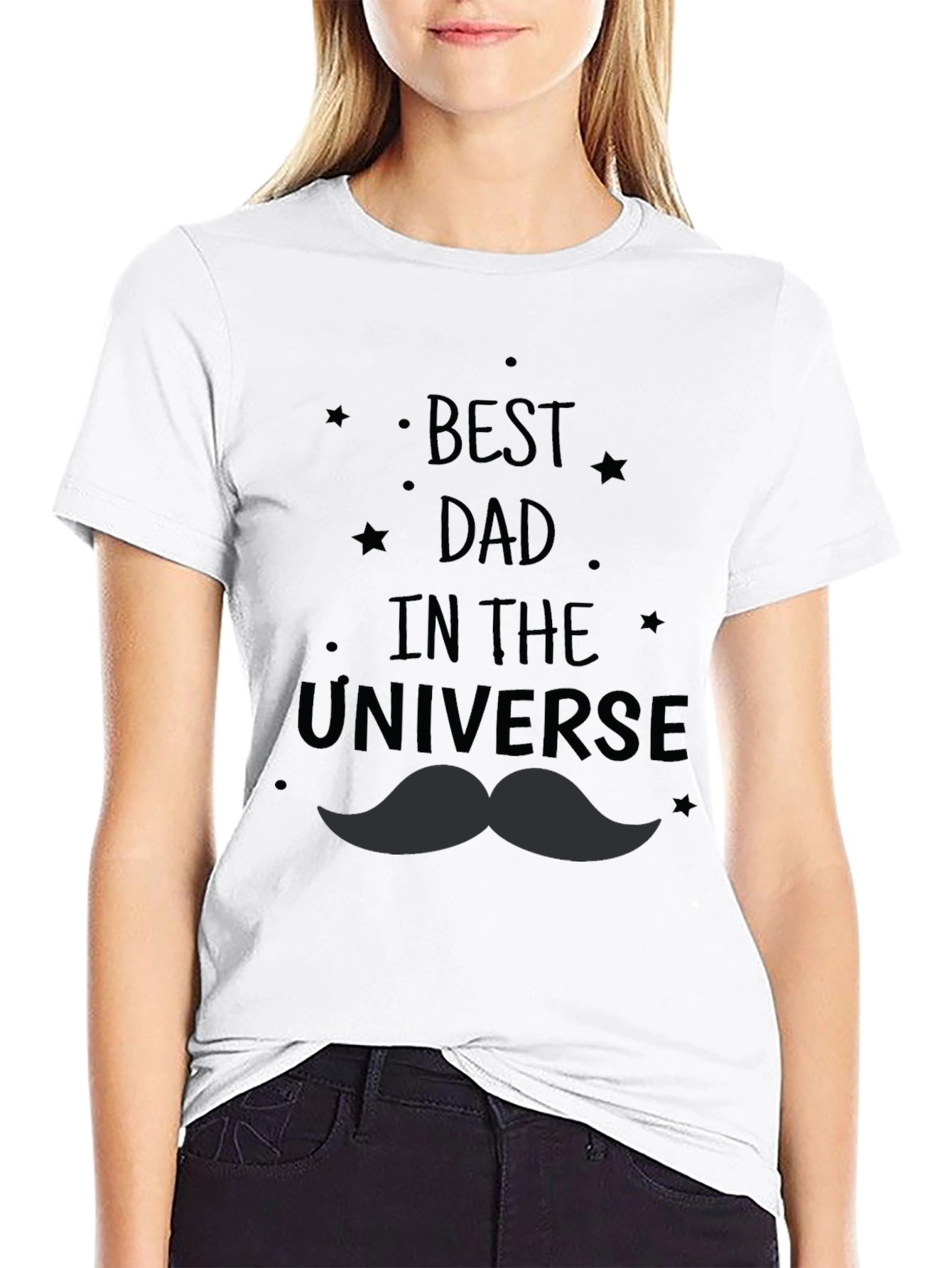 Best Dad in the Universe Black T-Shirt