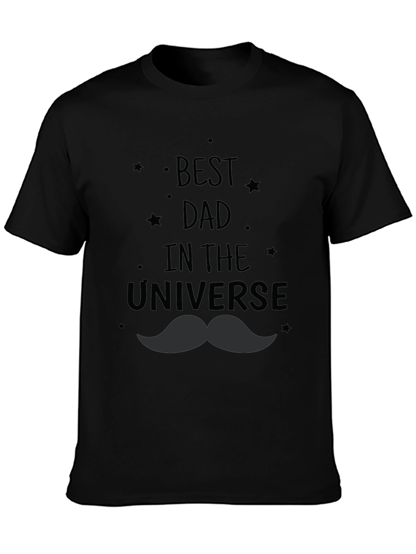 Best Dad in the Universe Black T-Shirt