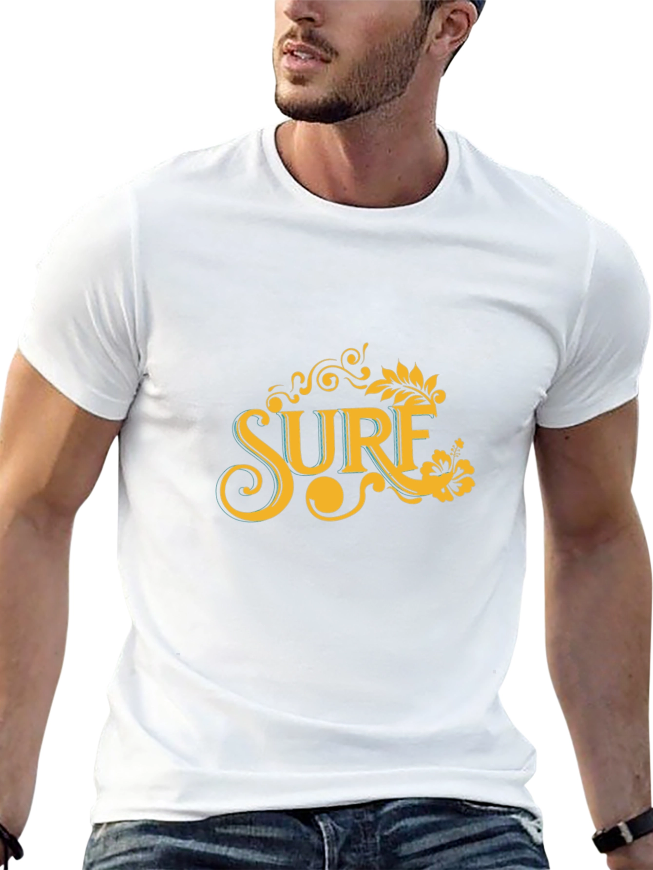 Surf Graphic Tee - Classic Black T-Shirt