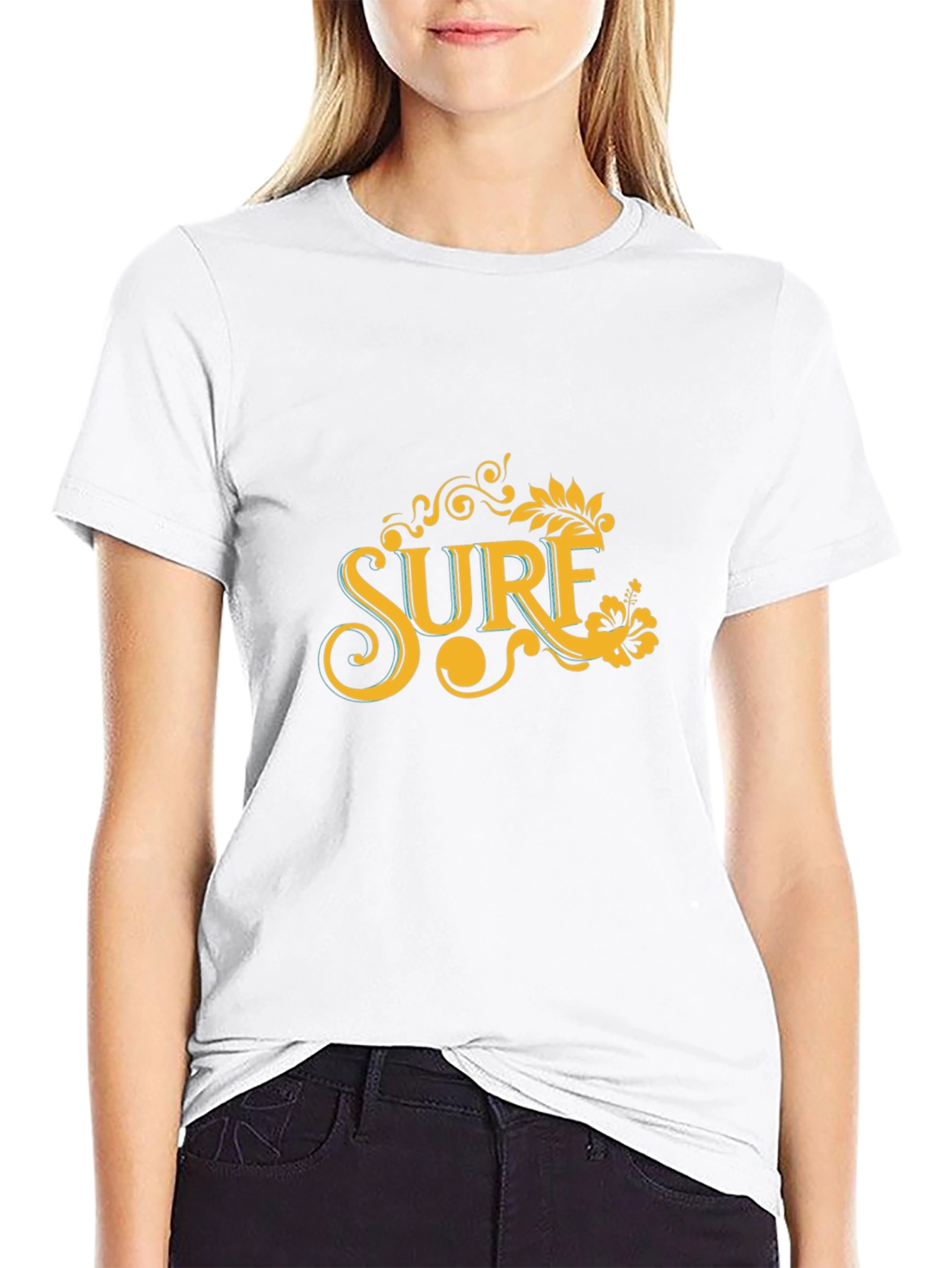 Surf Graphic Tee - Classic Black T-Shirt