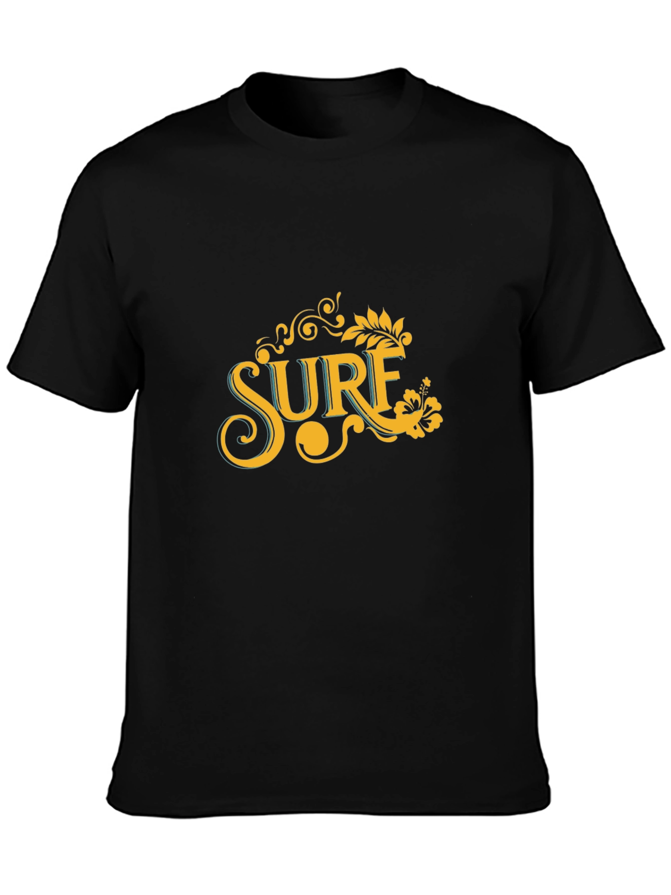 Surf Graphic Tee - Classic Black T-Shirt