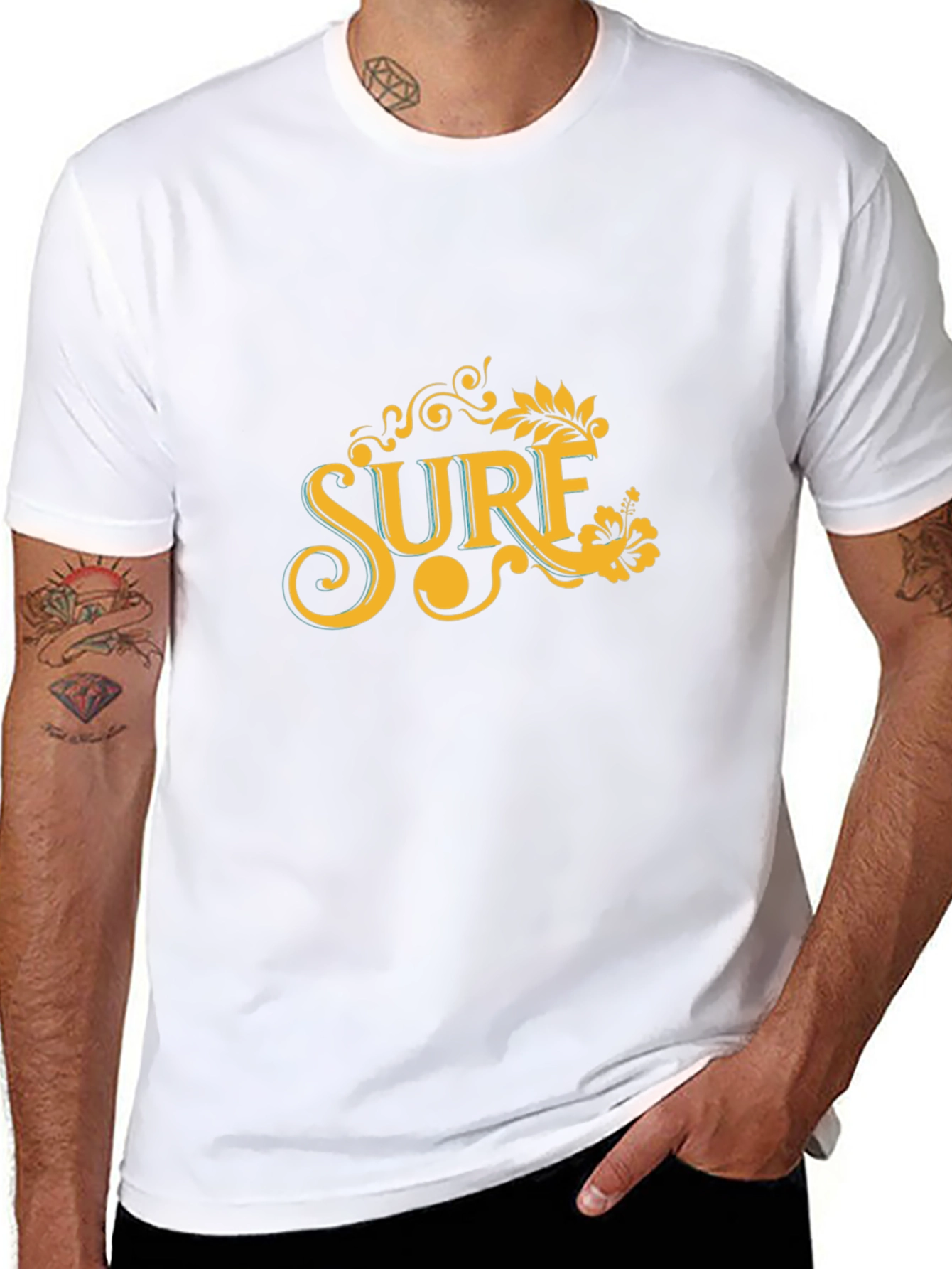 Surf Graphic Tee - Classic Black T-Shirt