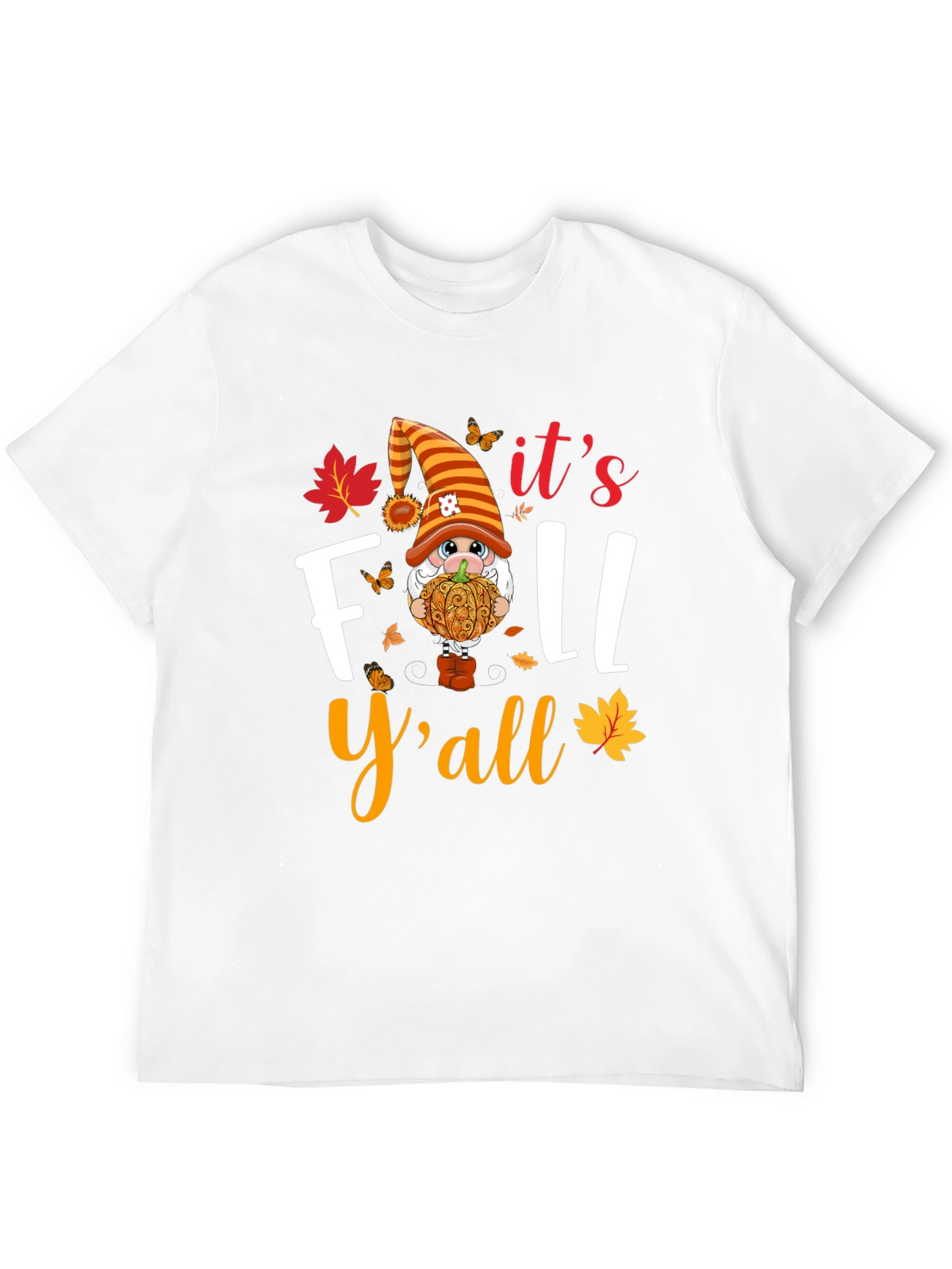 Fall Yall Gnome Graphic T-Shirt