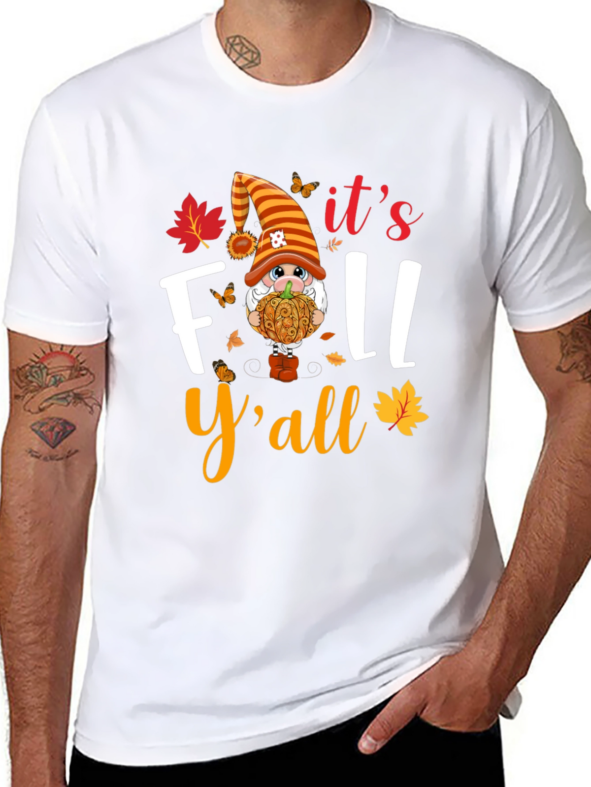 Fall Yall Gnome Graphic T-Shirt