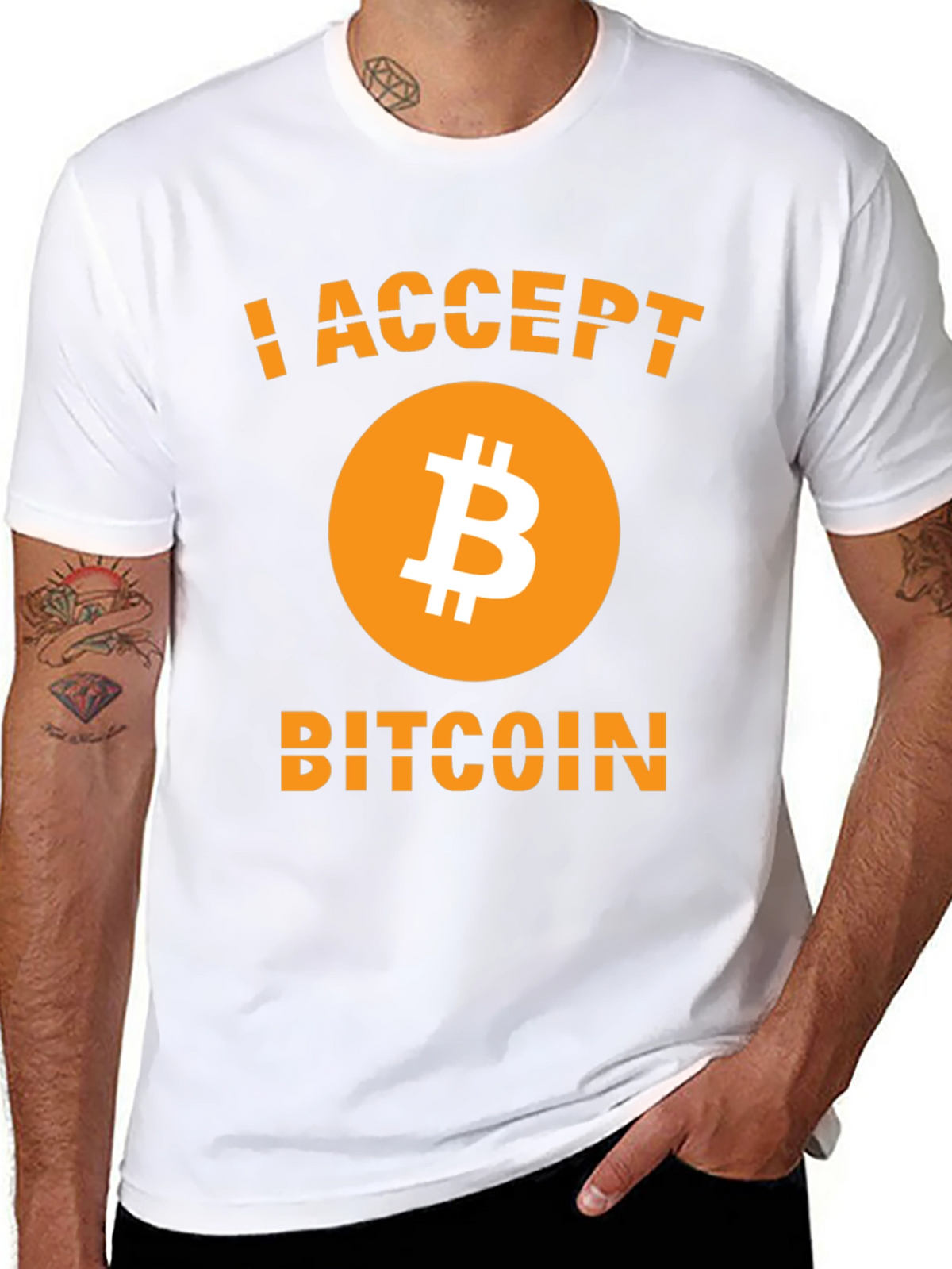 I Accept Bitcoin T-Shirt - Crypto Currency Tee