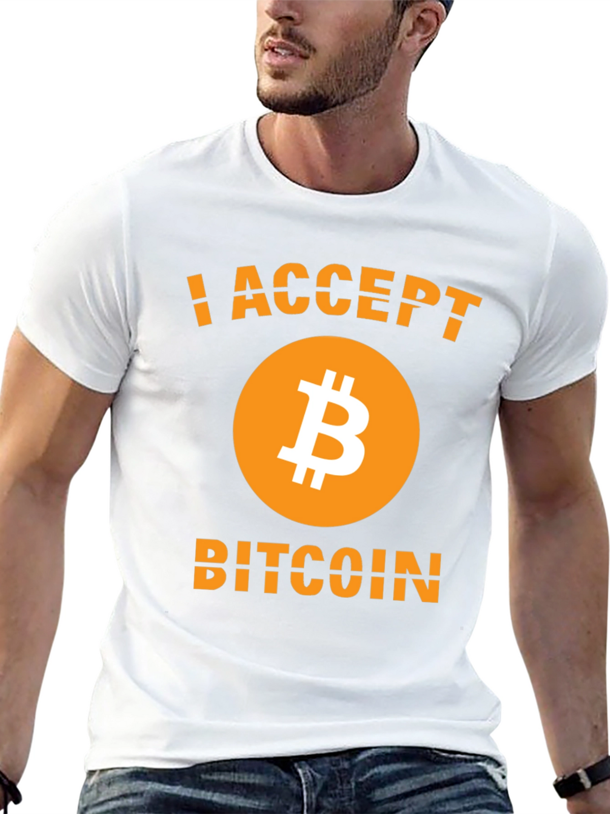 I Accept Bitcoin T-Shirt - Crypto Currency Tee