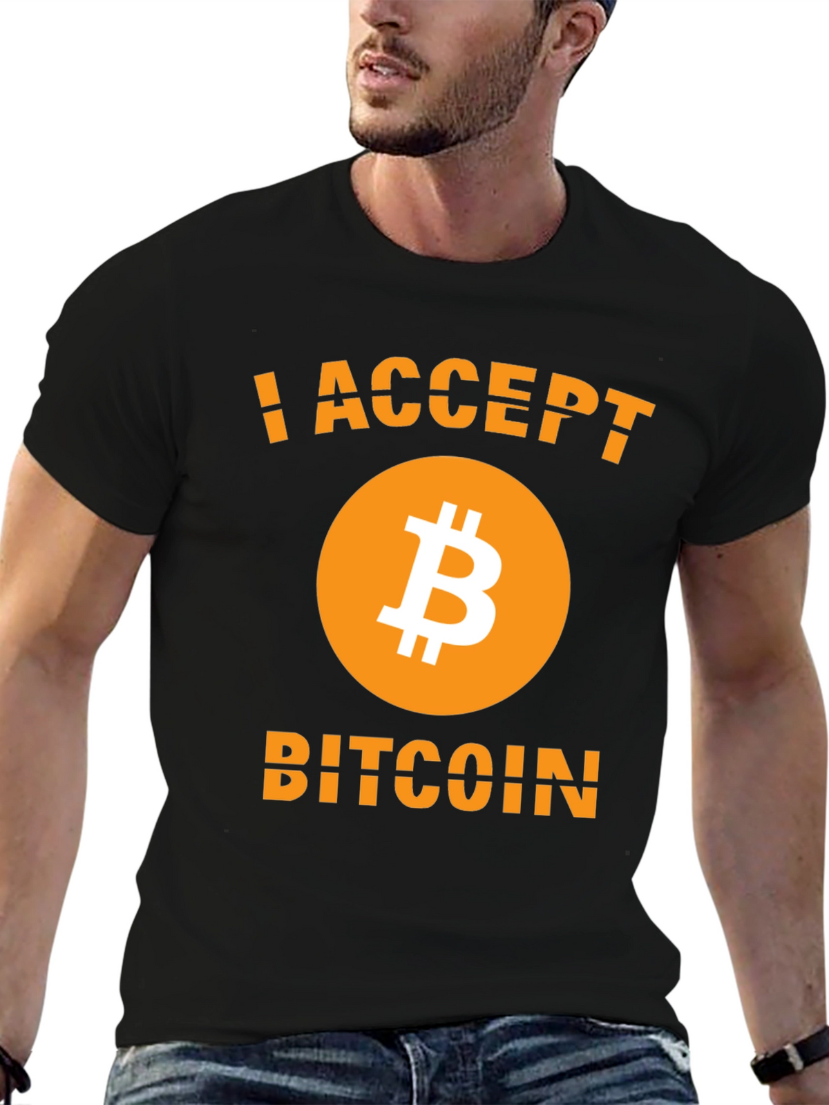I Accept Bitcoin T-Shirt - Crypto Currency Tee