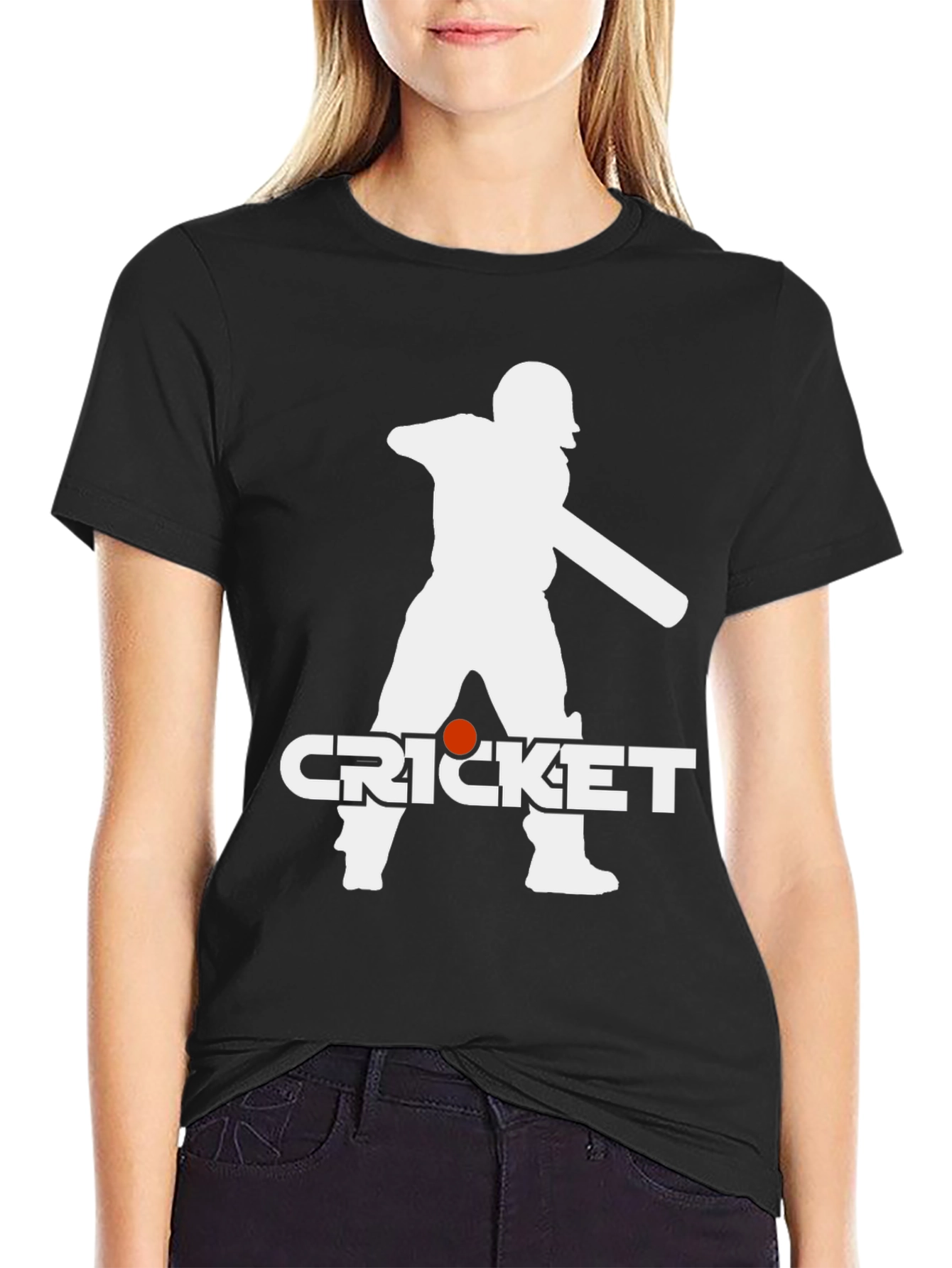 Cricket Player Graphic T-Shirt