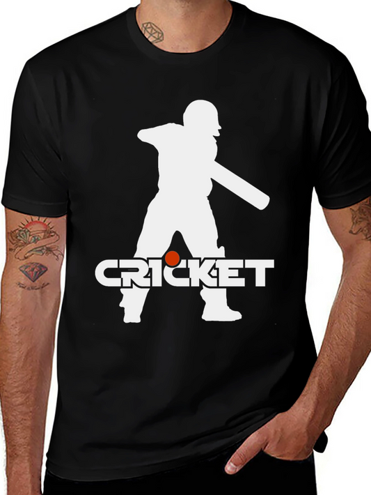 Cricket Player Graphic T-Shirt