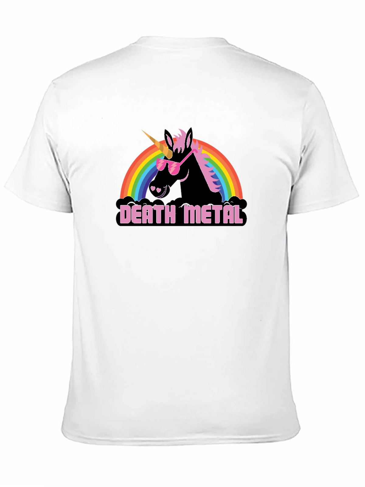 Death Metal Unicorn Graphic Tee