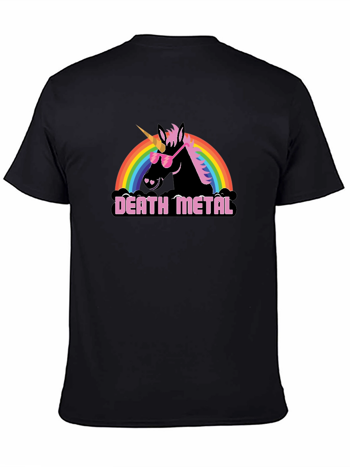 Death Metal Unicorn Graphic Tee