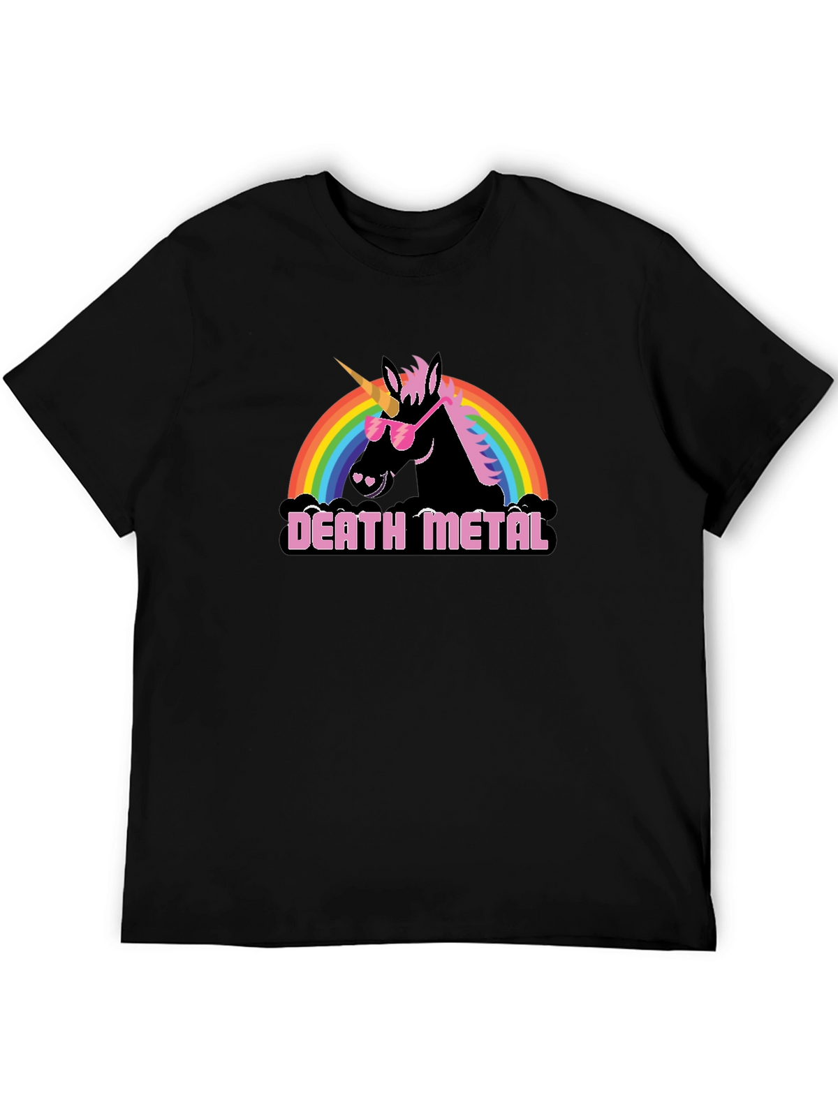 Death Metal Unicorn Graphic Tee