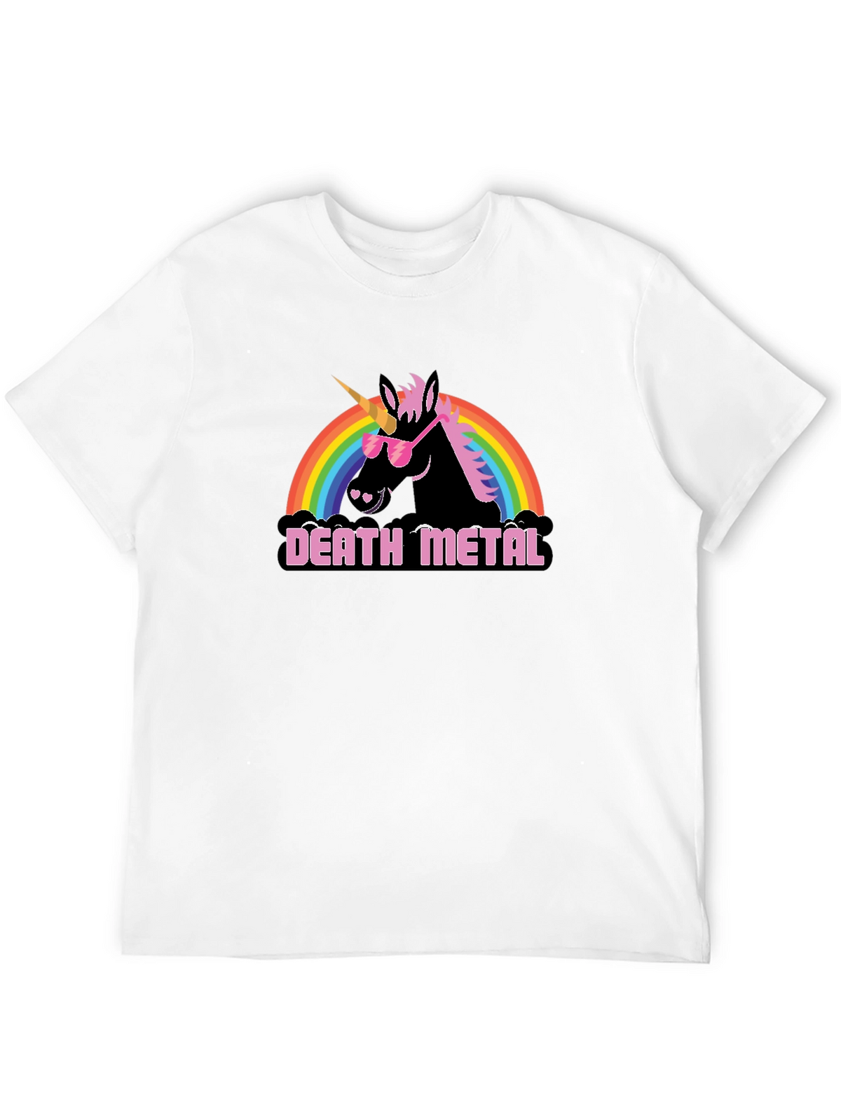 Death Metal Unicorn Graphic Tee