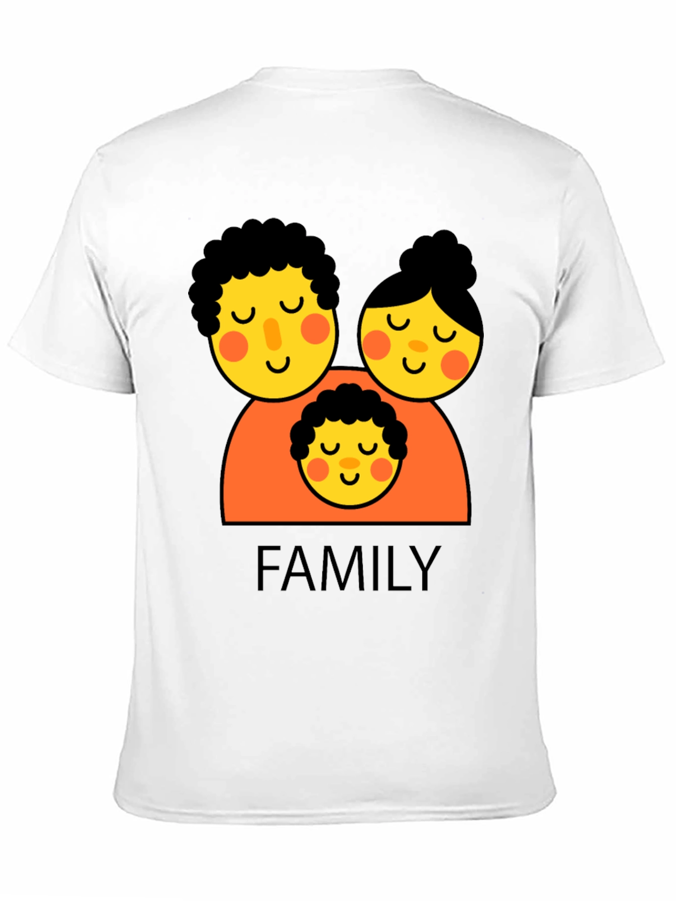 Family Graphic Black T-Shirt