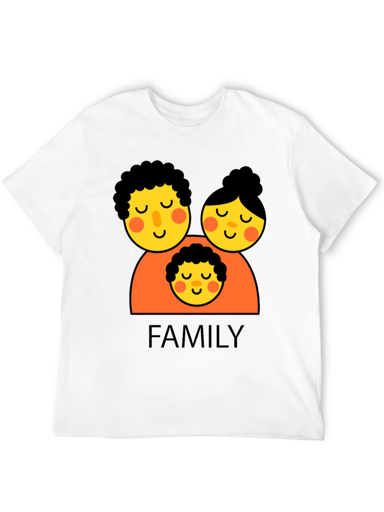 Family Graphic Black T-Shirt