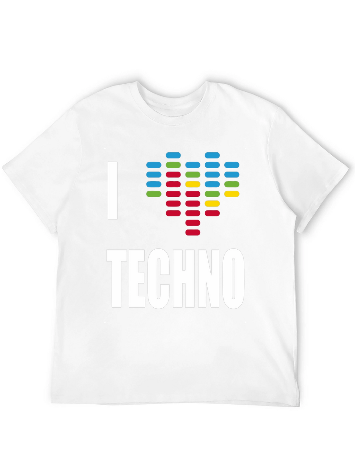 I Heart Techno Graphic Tee - Music Lover T-Shirt