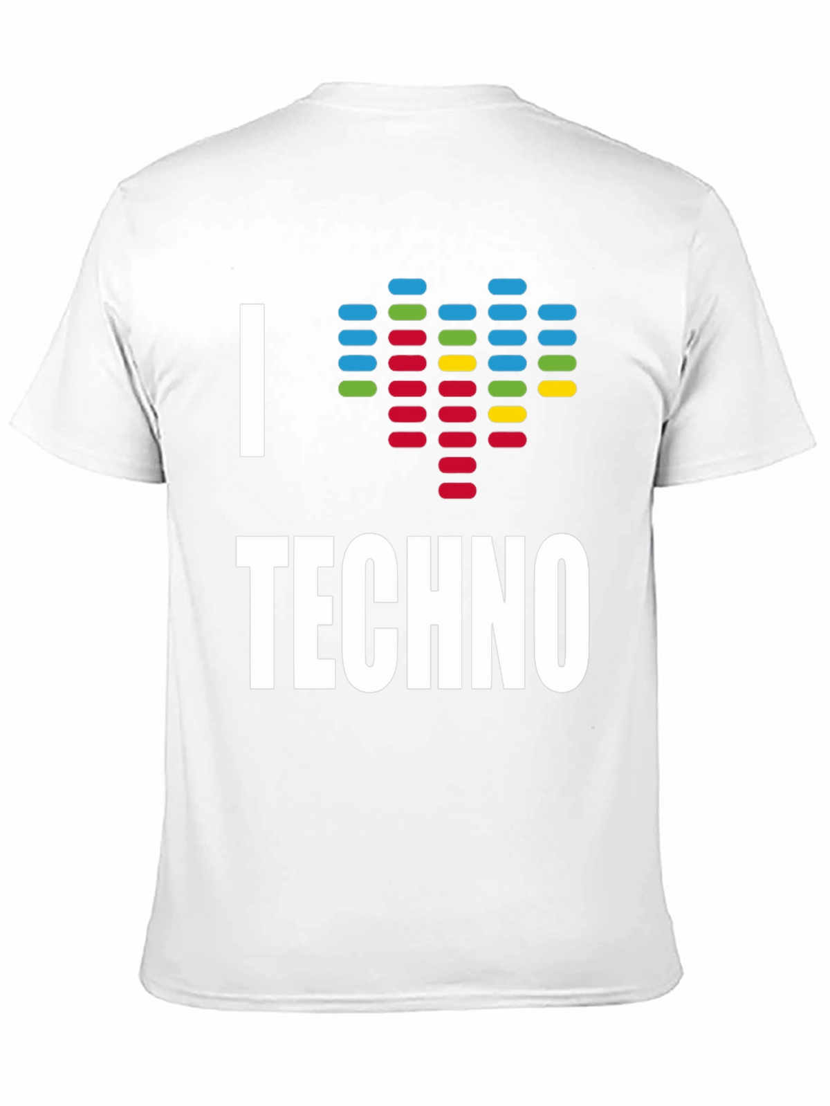 I Heart Techno Graphic Tee - Music Lover T-Shirt