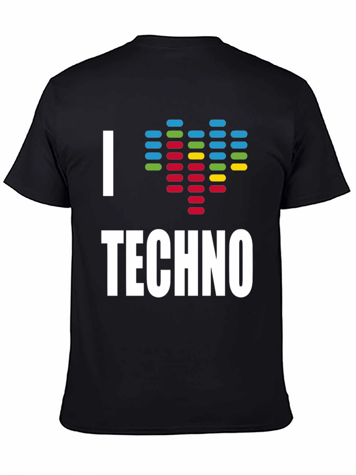 I Heart Techno Graphic Tee - Music Lover T-Shirt