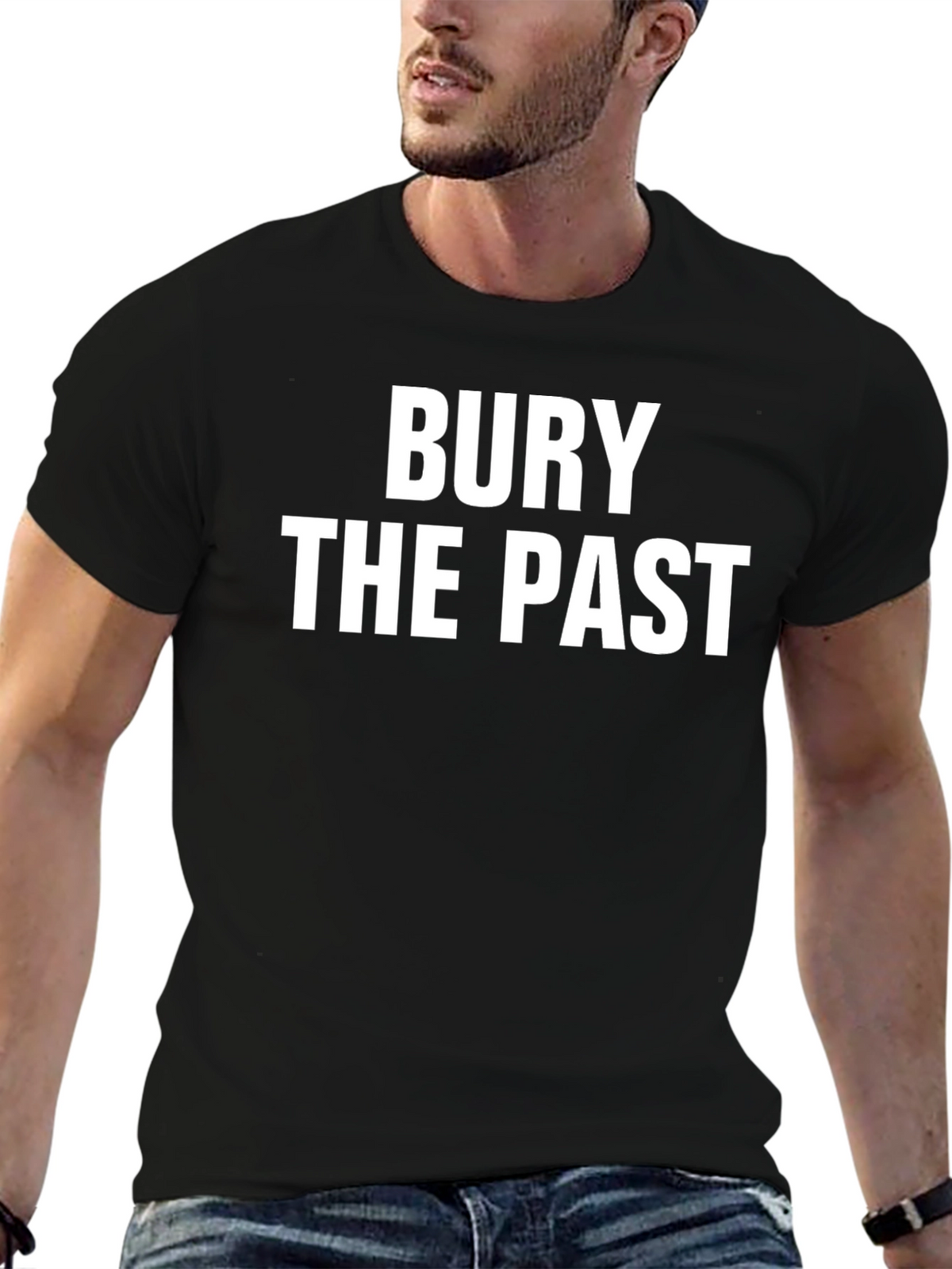 Bury the Past Graphic Tee - Black T-Shirt
