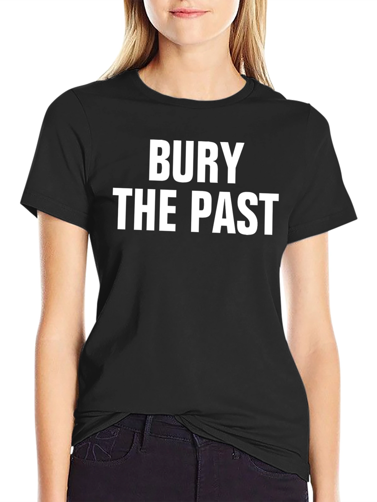 Bury the Past Graphic Tee - Black T-Shirt