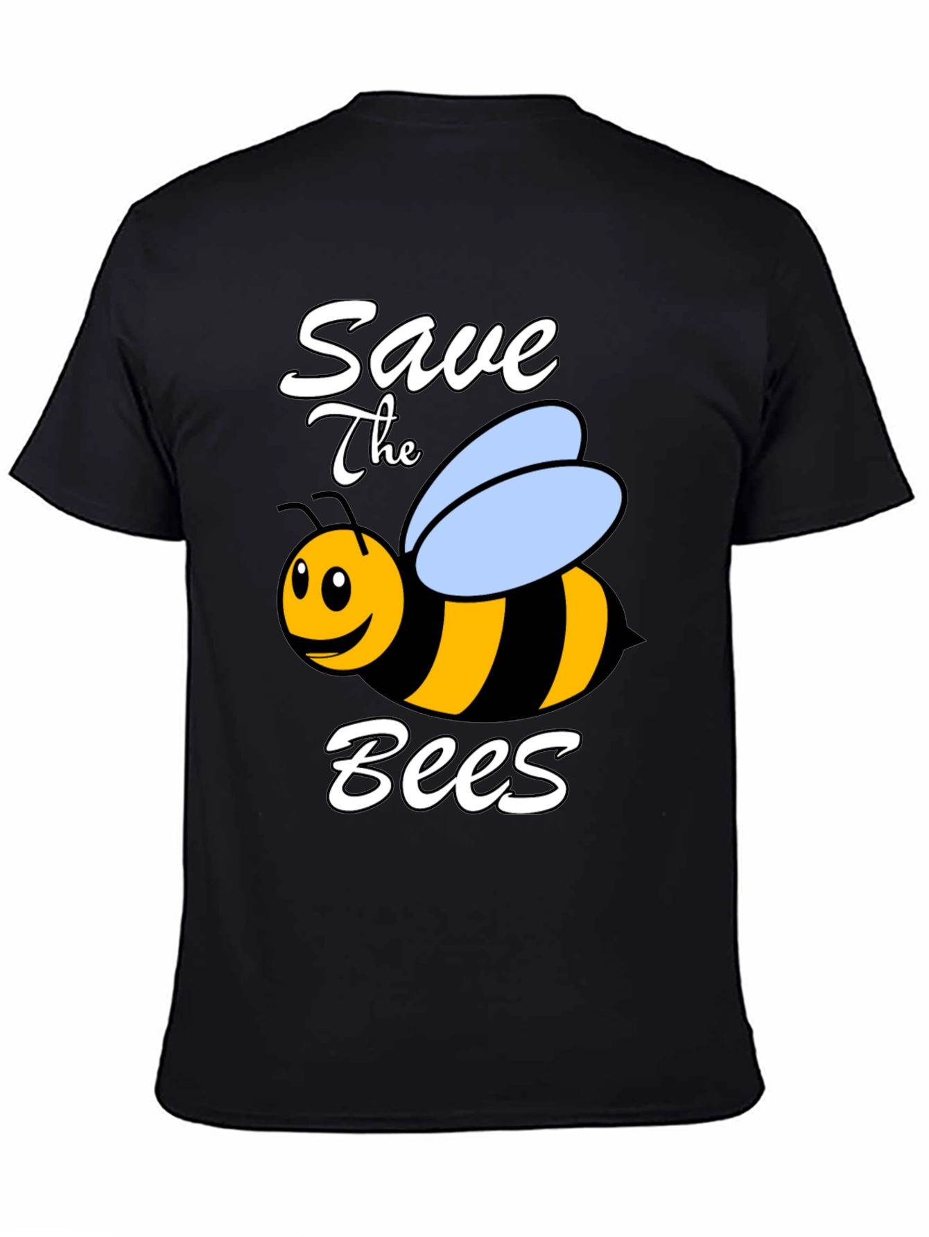 Save the Bees Graphic T-Shirt - Black
