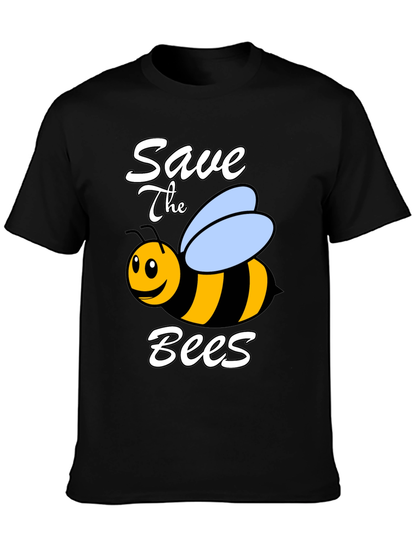 Save the Bees Graphic T-Shirt - Black