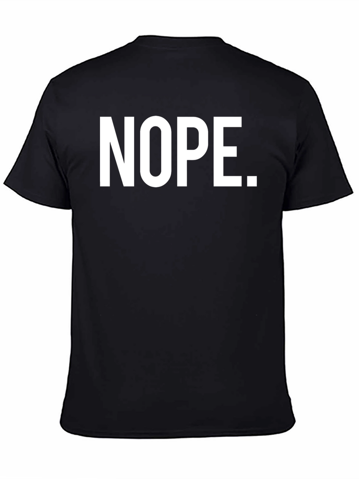 Nope Graphic T-Shirt - Black Casual Tee