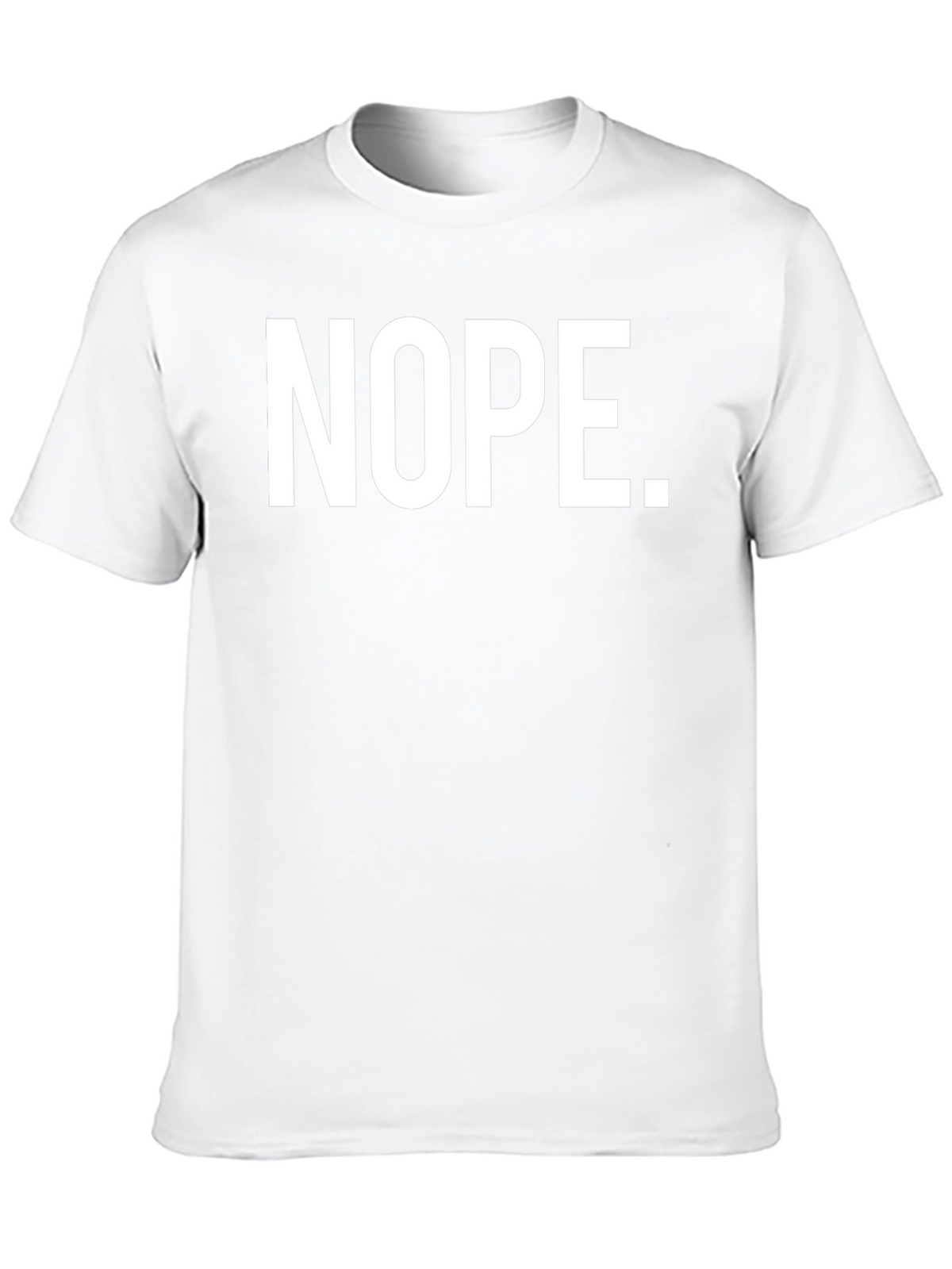 Nope Graphic T-Shirt - Black Casual Tee