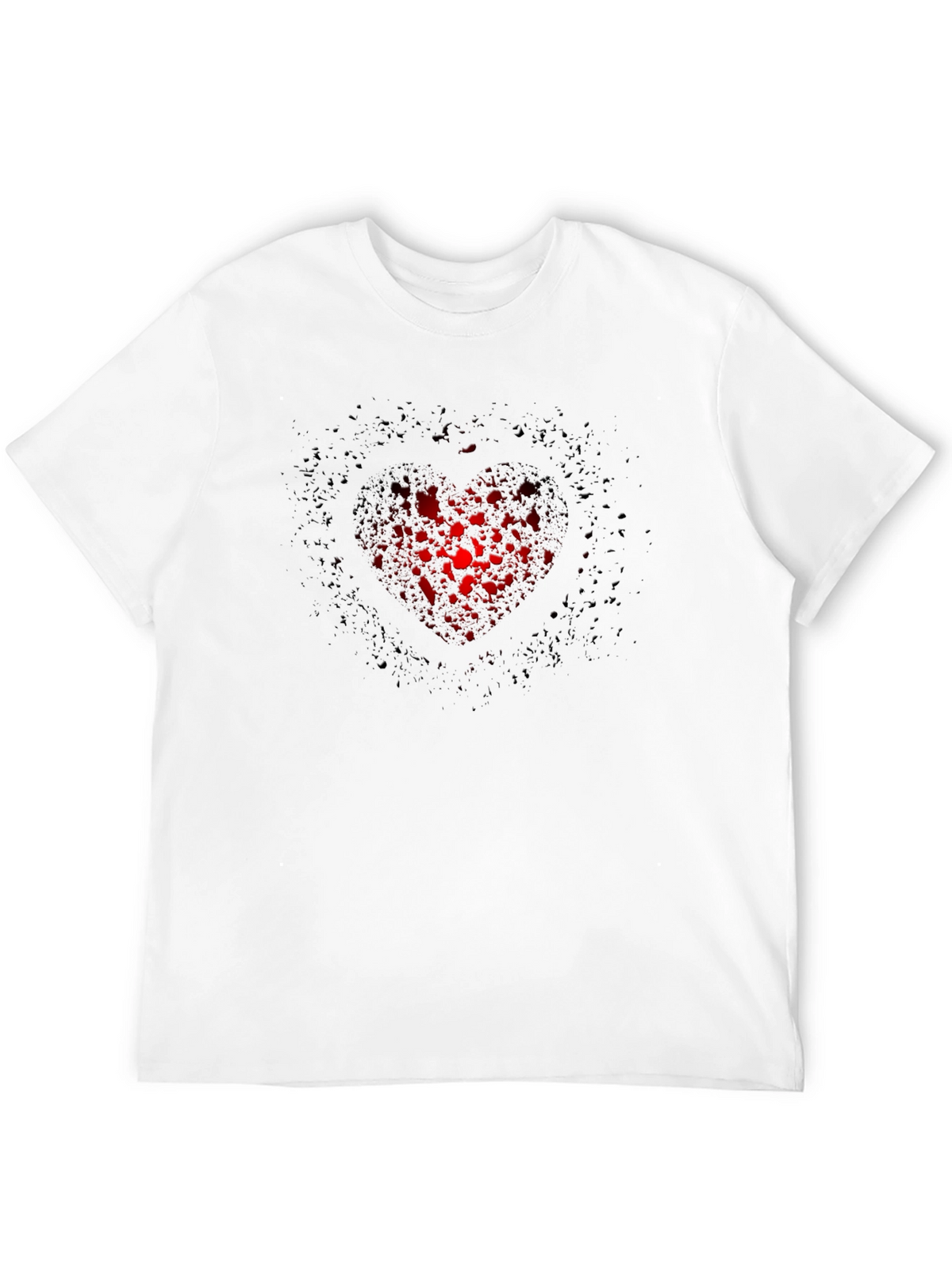 Heart Bubbles Graphic Tee - Black