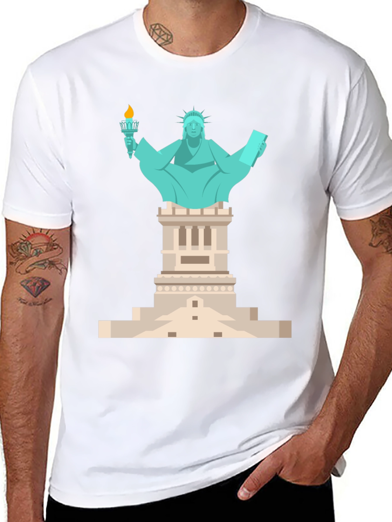 Statue of Liberty Graphic Tee - Patriotic T-Shirt