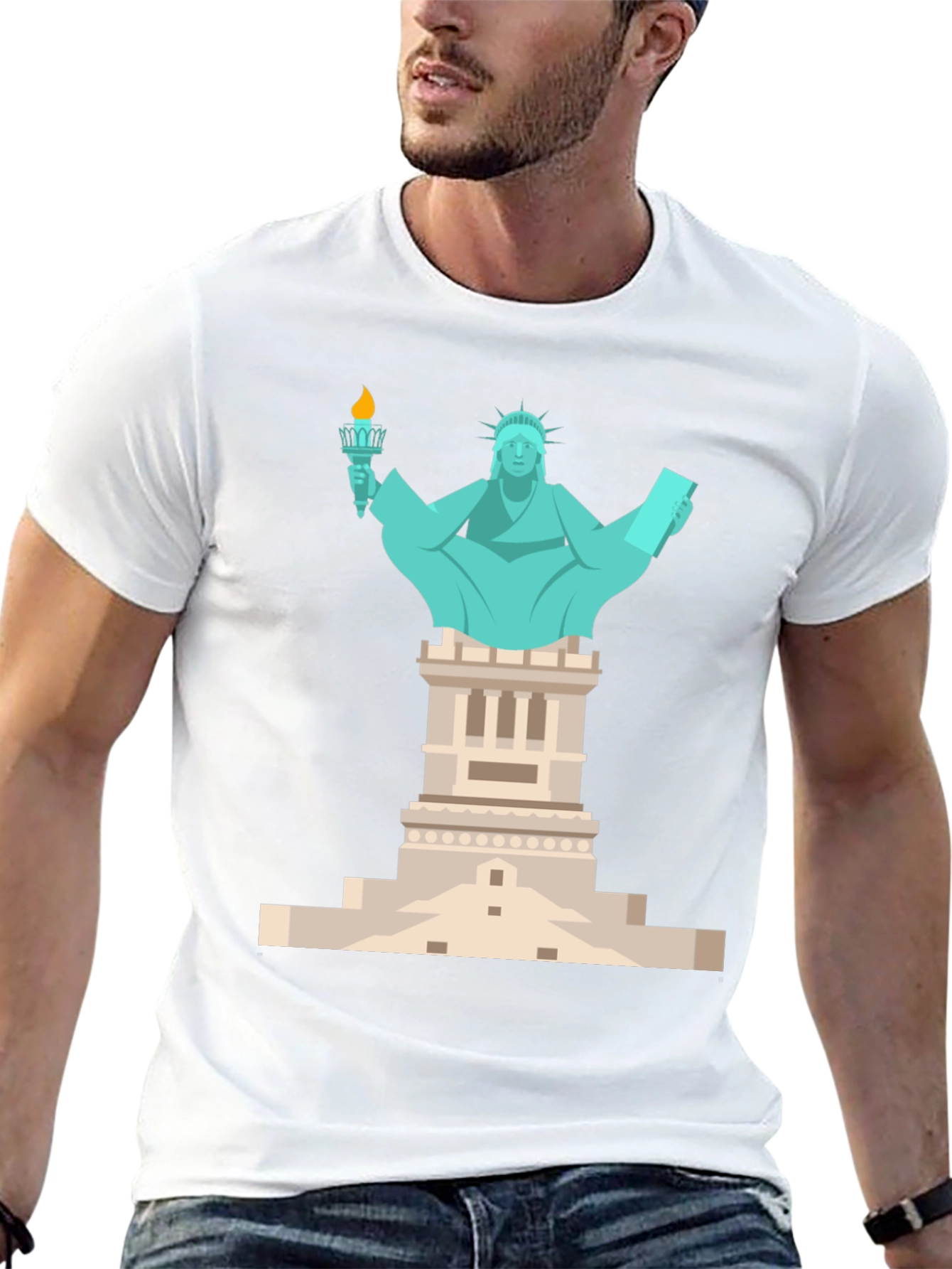 Statue of Liberty Graphic Tee - Patriotic T-Shirt