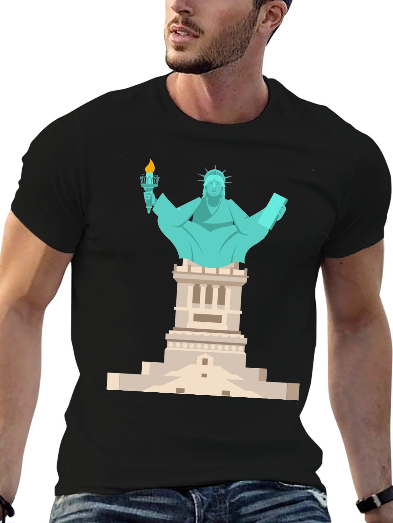Statue of Liberty Graphic Tee - Patriotic T-Shirt