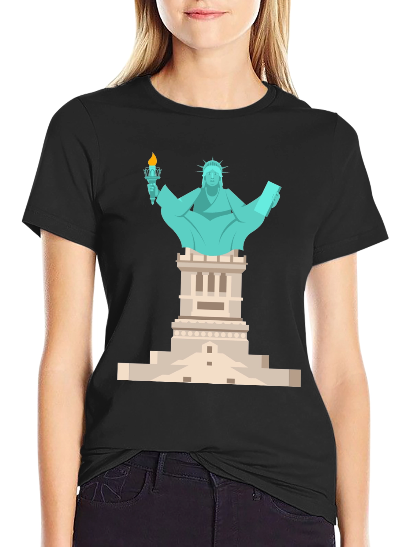 Statue of Liberty Graphic Tee - Patriotic T-Shirt